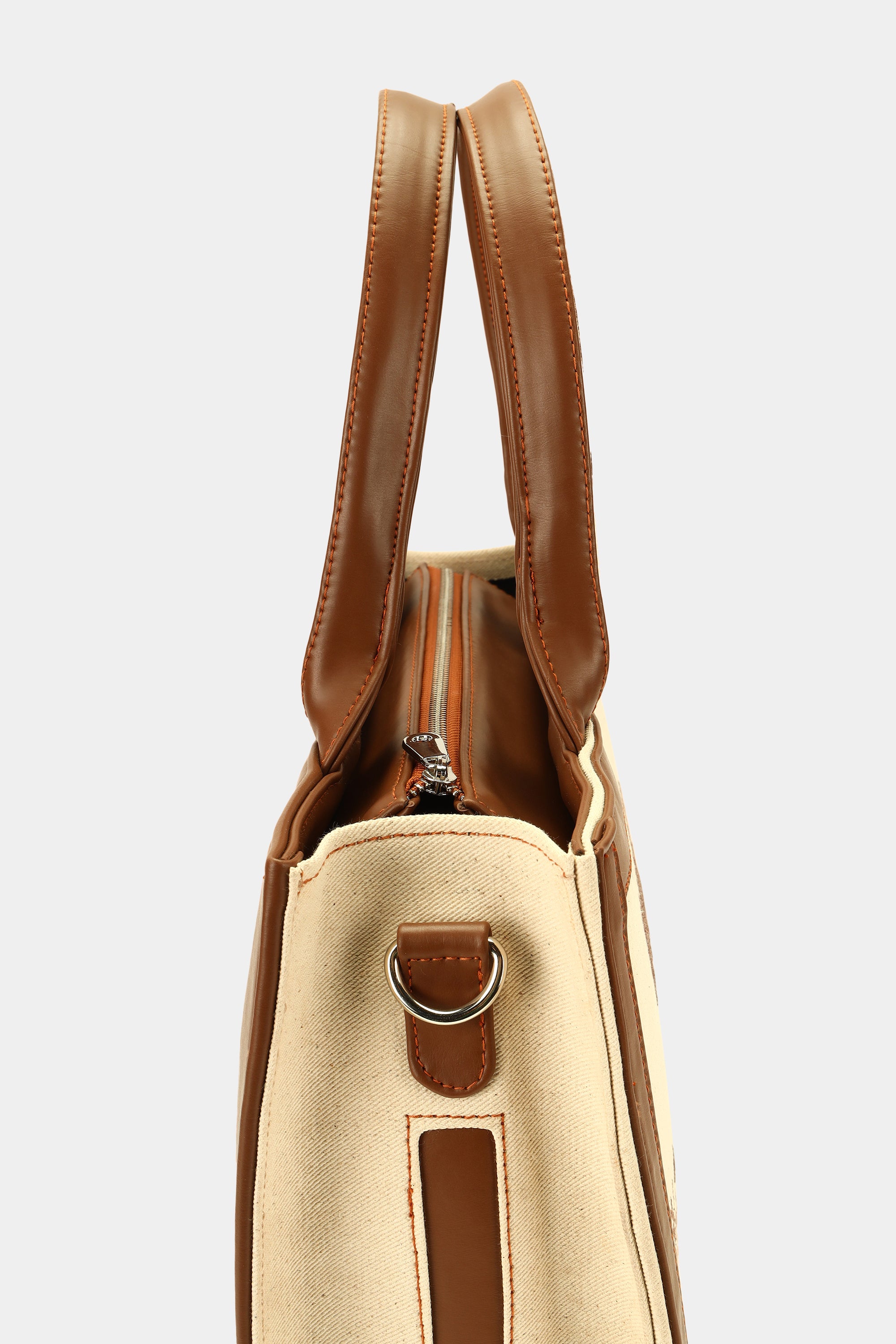 Voguish Women's Blossom Weave Embroidered Tote