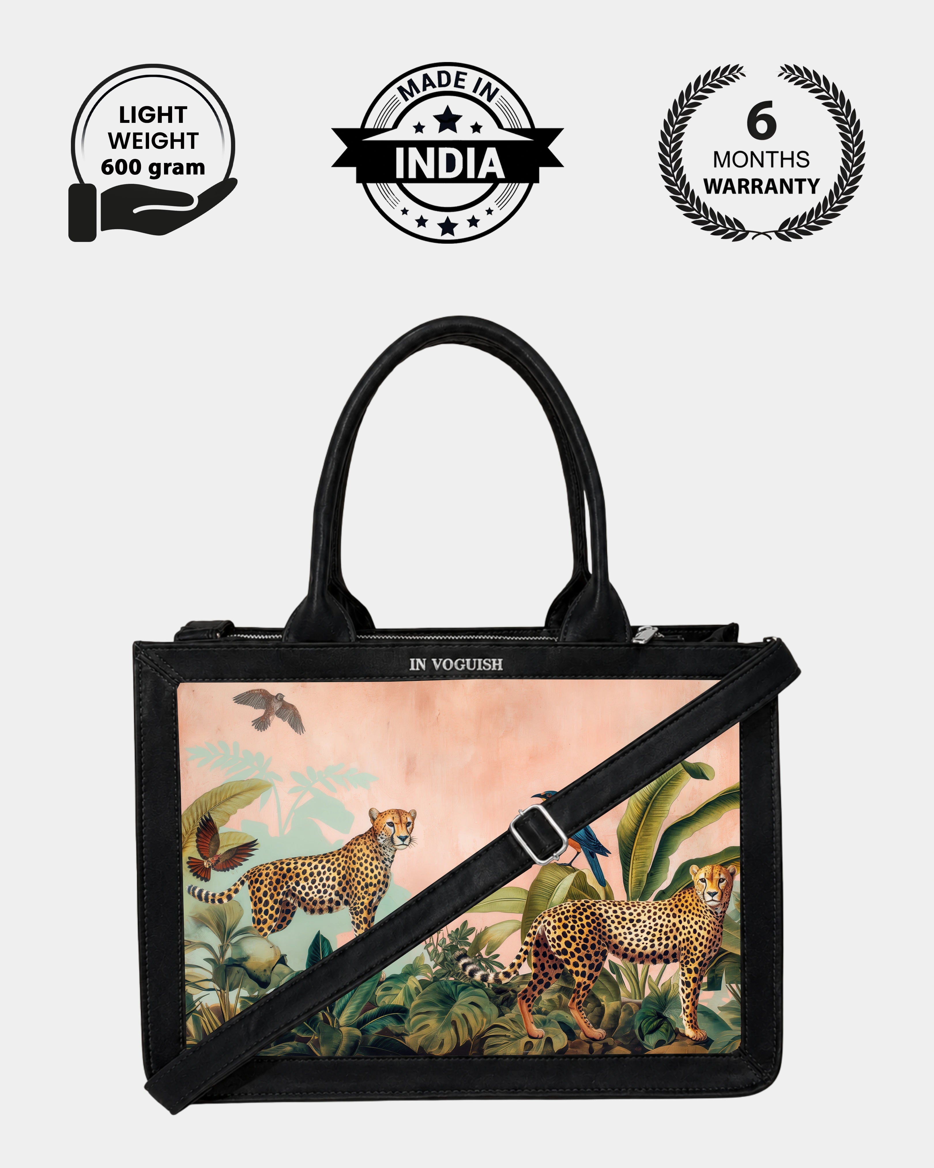 Voguish Wild Cheetah Luxe Tote Bag