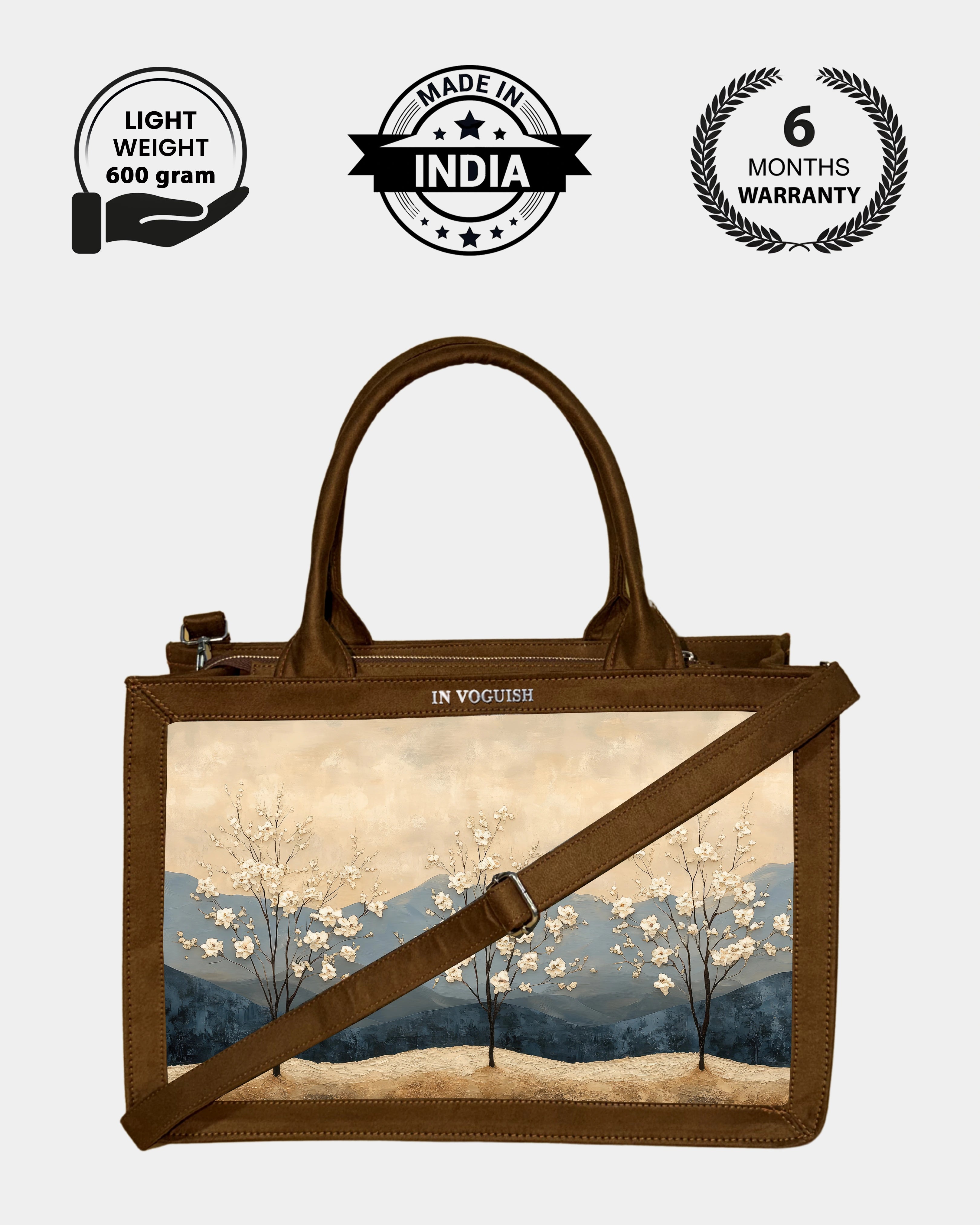 Voguish Blossom Valley Luxe Tote Bag