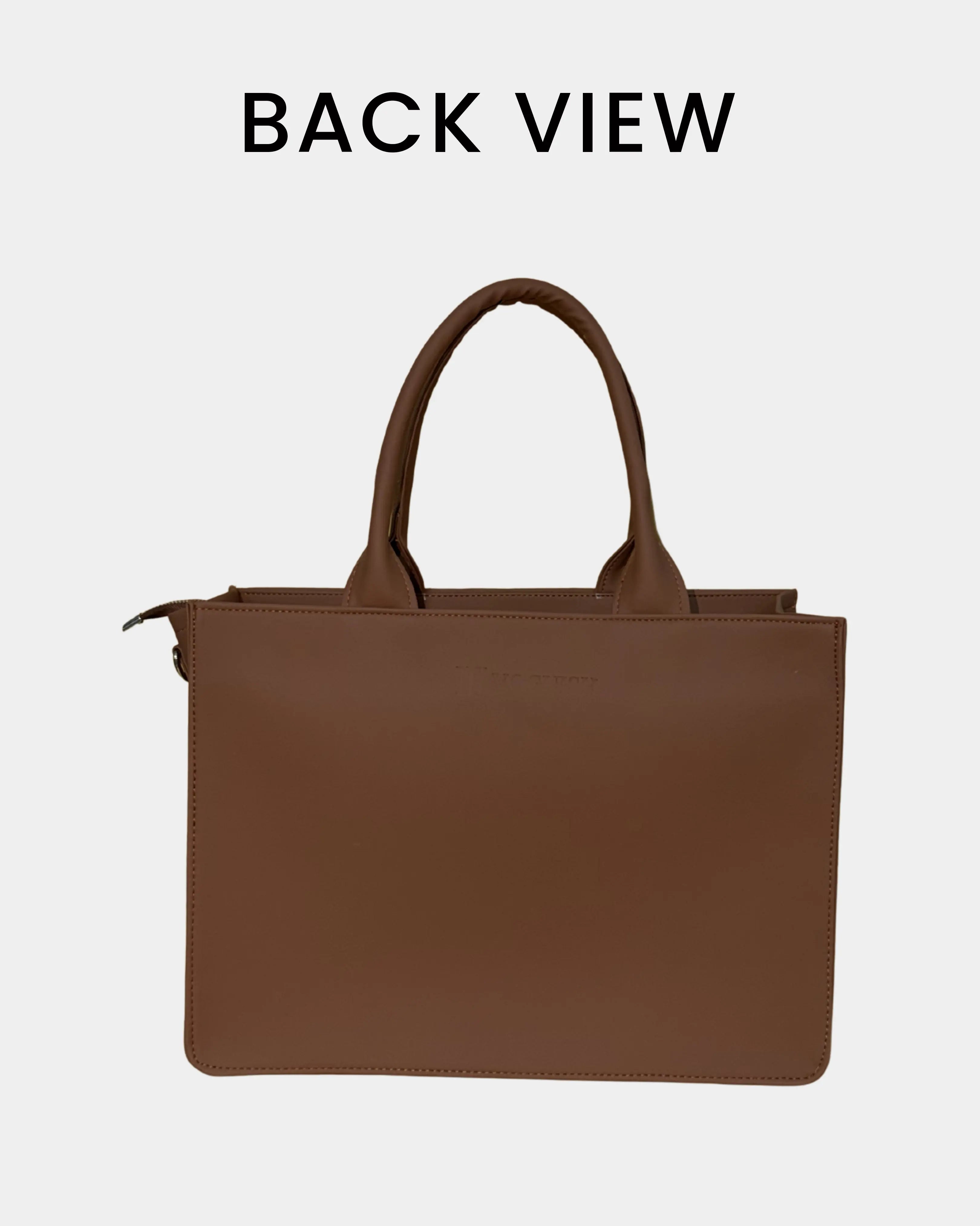 Brown Tropical Floral Embossed Artwork Customized bag