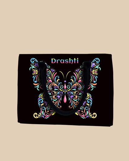 Colorful butterfly Pattern Designer Sling Tote