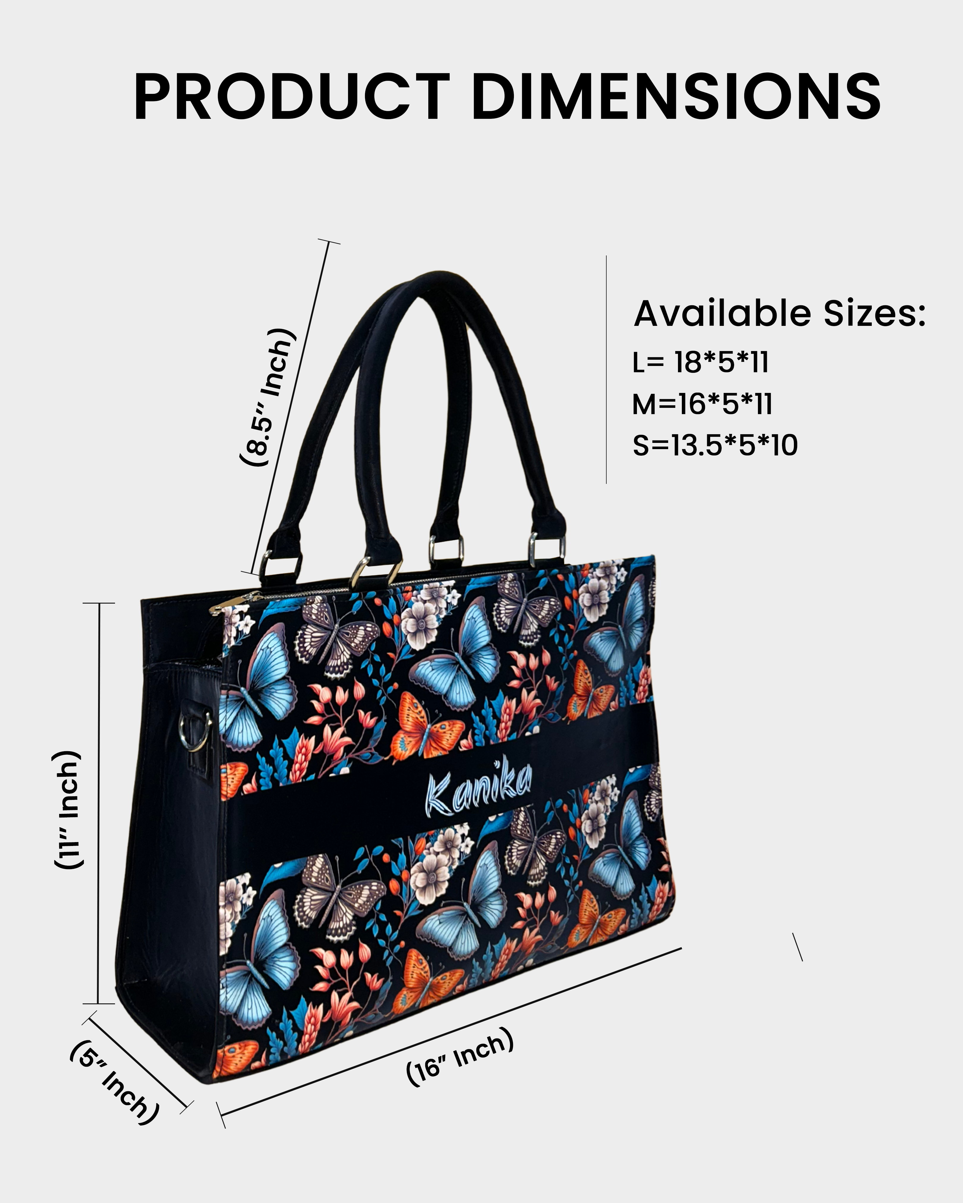 Butterfly Blossom Voguish Customized Tote Bag