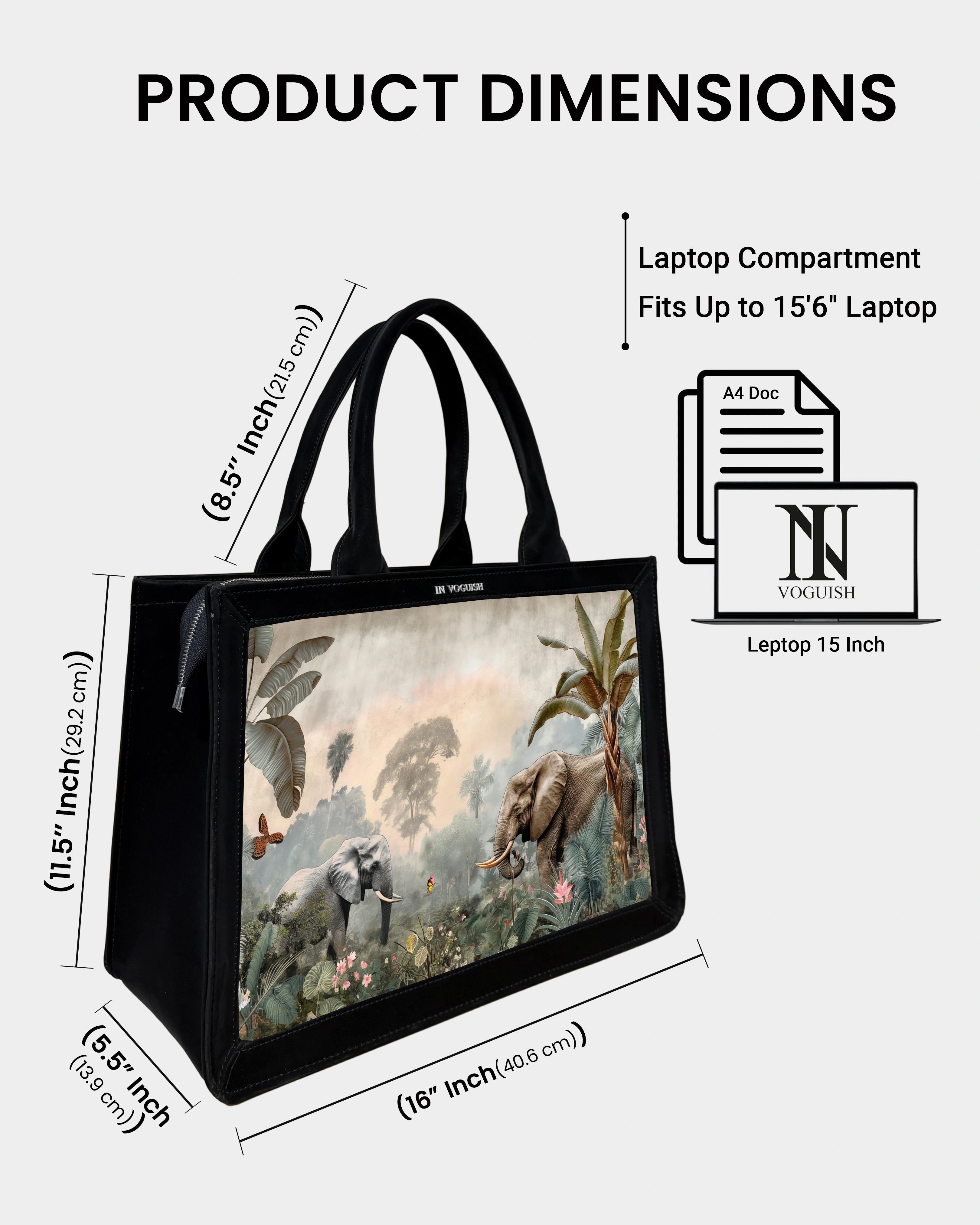 Voguish Wild Safari Luxe Tote Bag