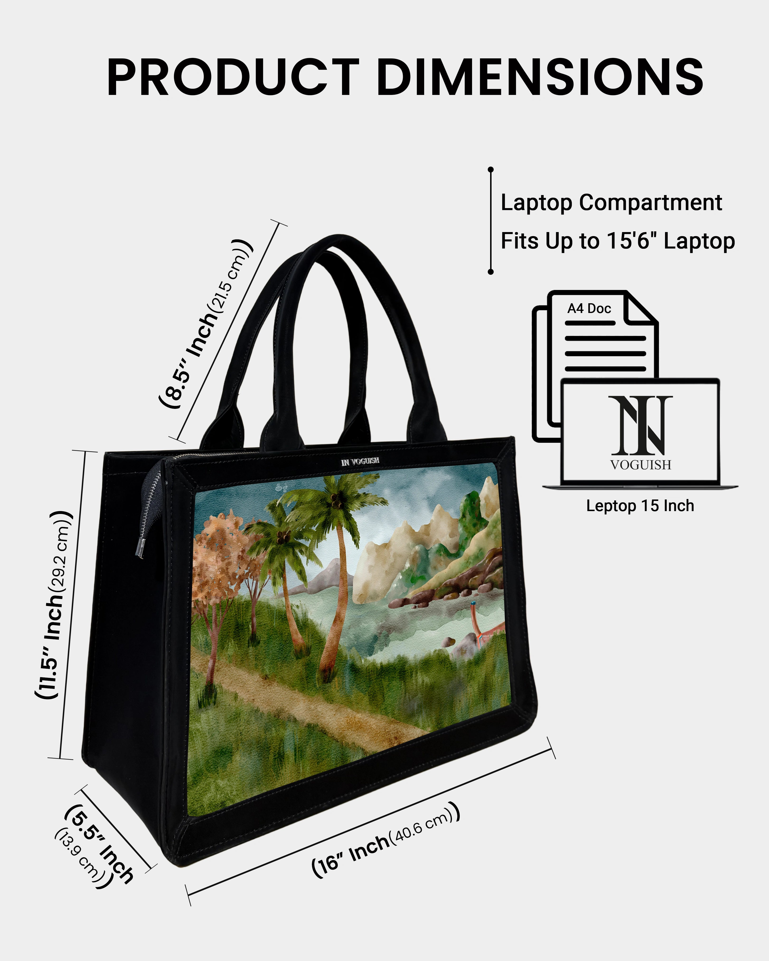 Voguish Island Escape Designer Tote