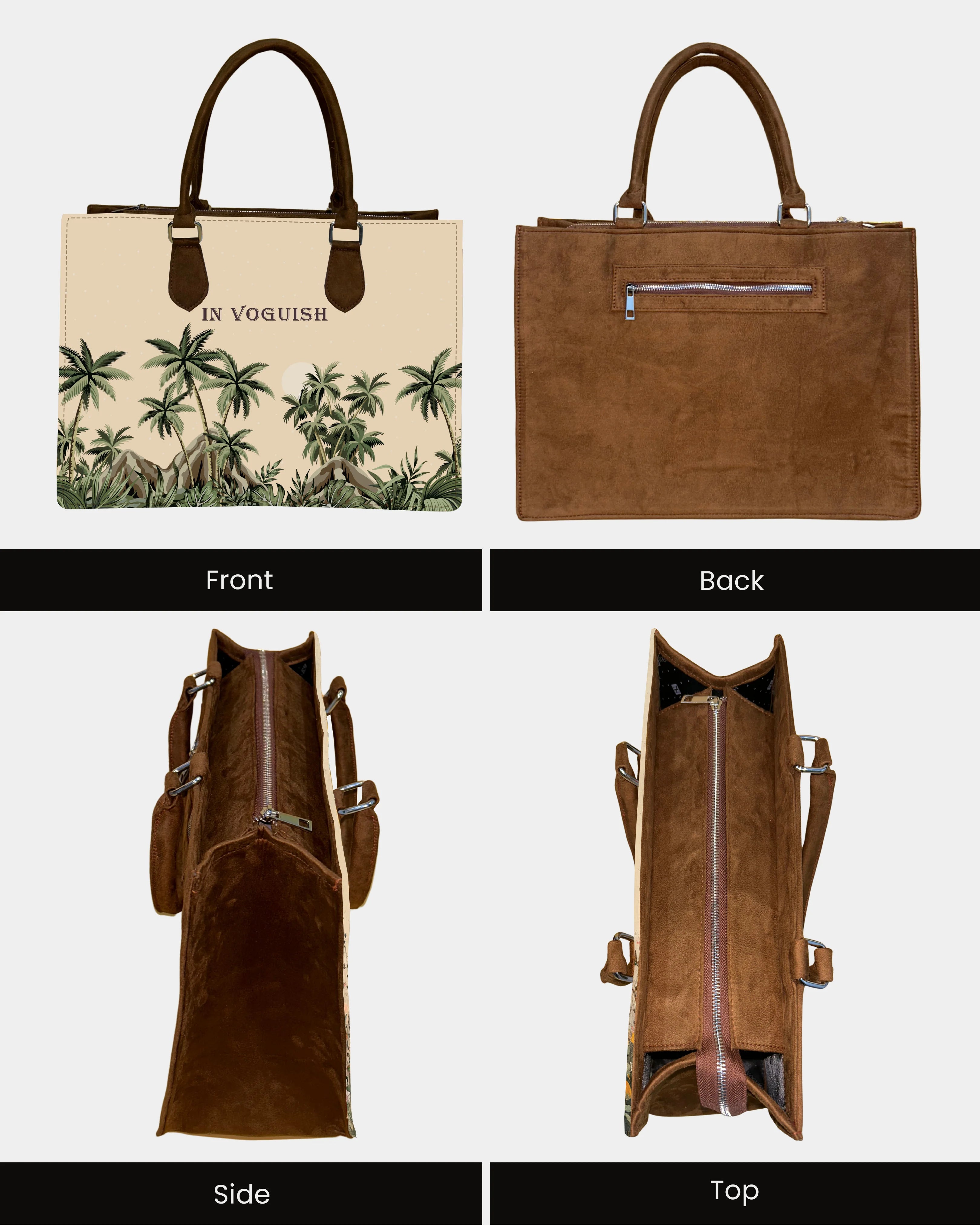 Tropical Escape Personalized Canvas Tote Bag