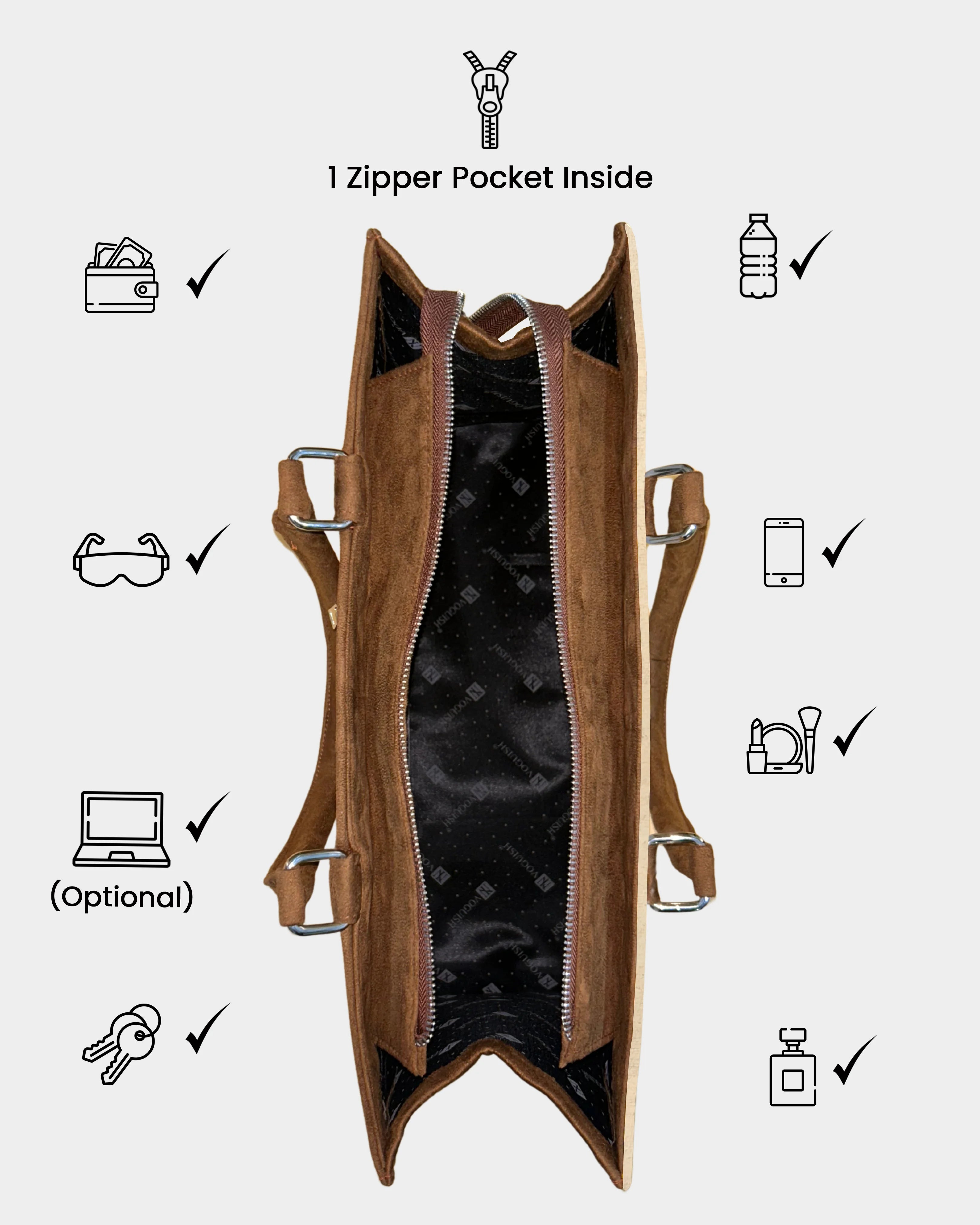 Wildflower Meadow Personalized Canvas Tote Bag