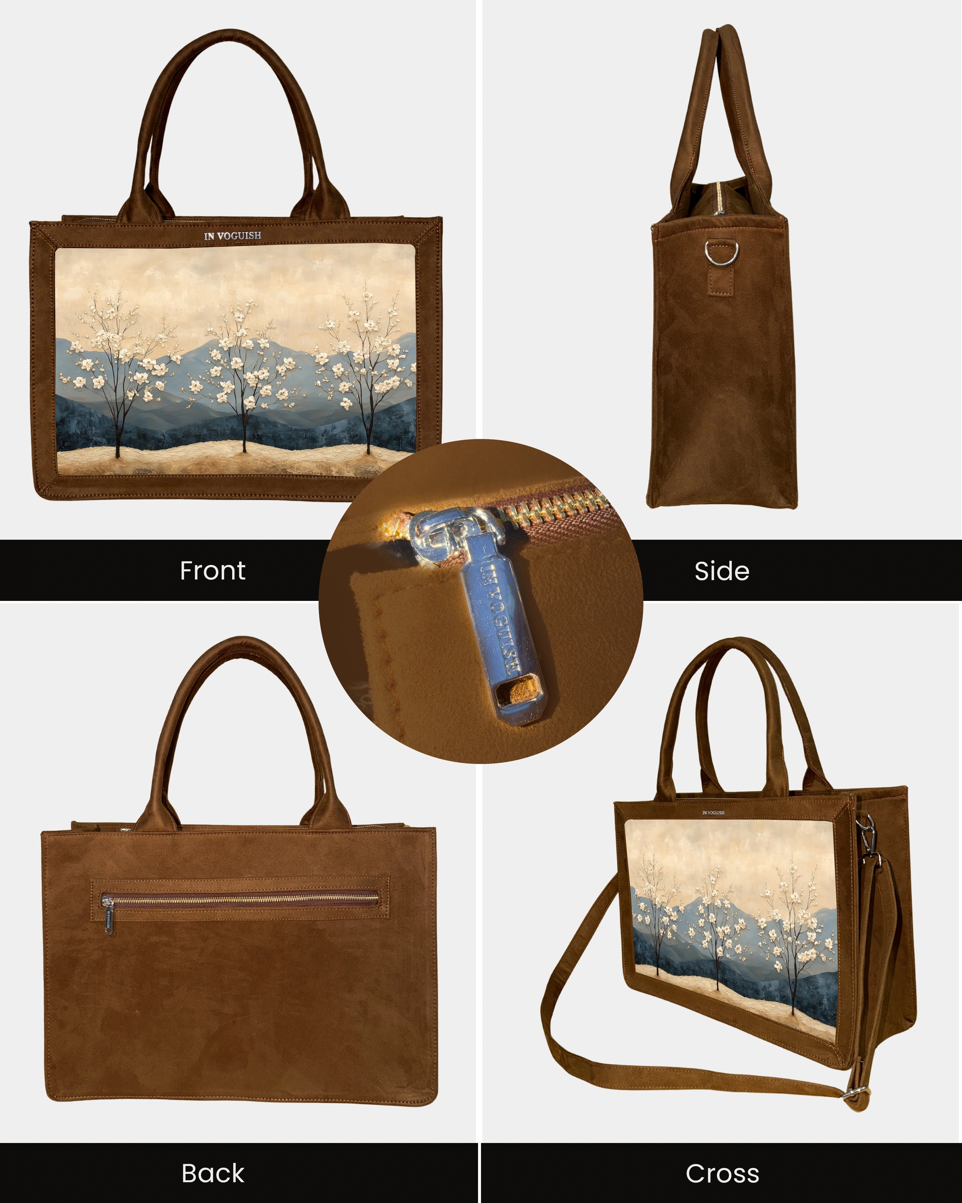 Voguish Blossom Valley Luxe Tote Bag