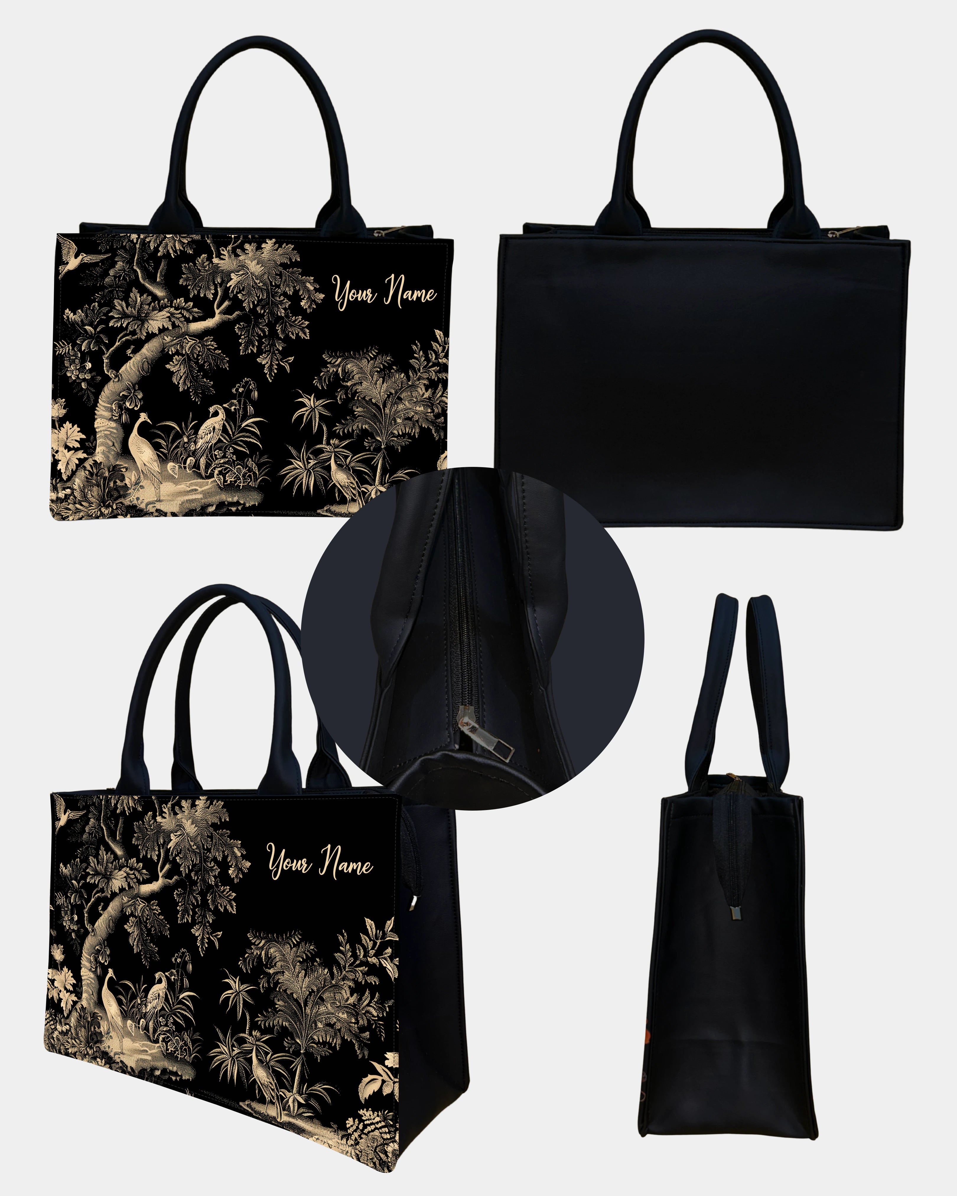 IN VOGUISH Midnight Majesty Tote Bag