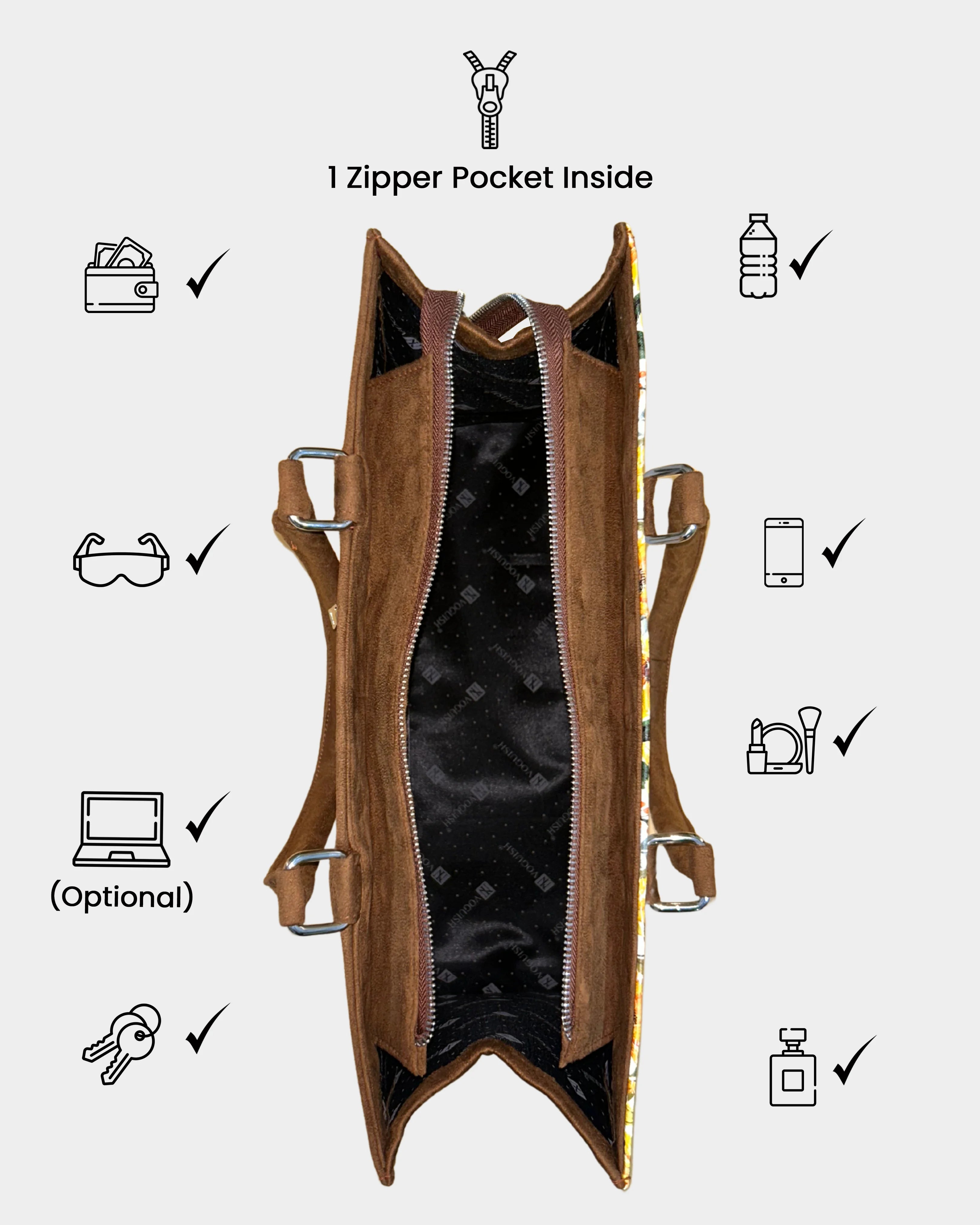 Tropical Escape Personalized Canvas Tote Bag