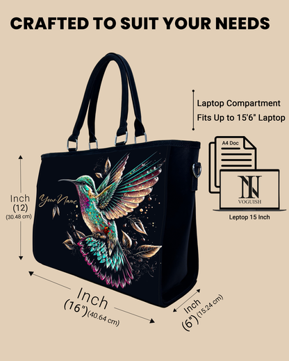 Beautiful Flying Sparrow Oversized Tote