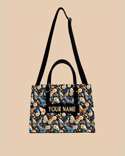 Blossom Colorful Butterflies Designer Sling Tote