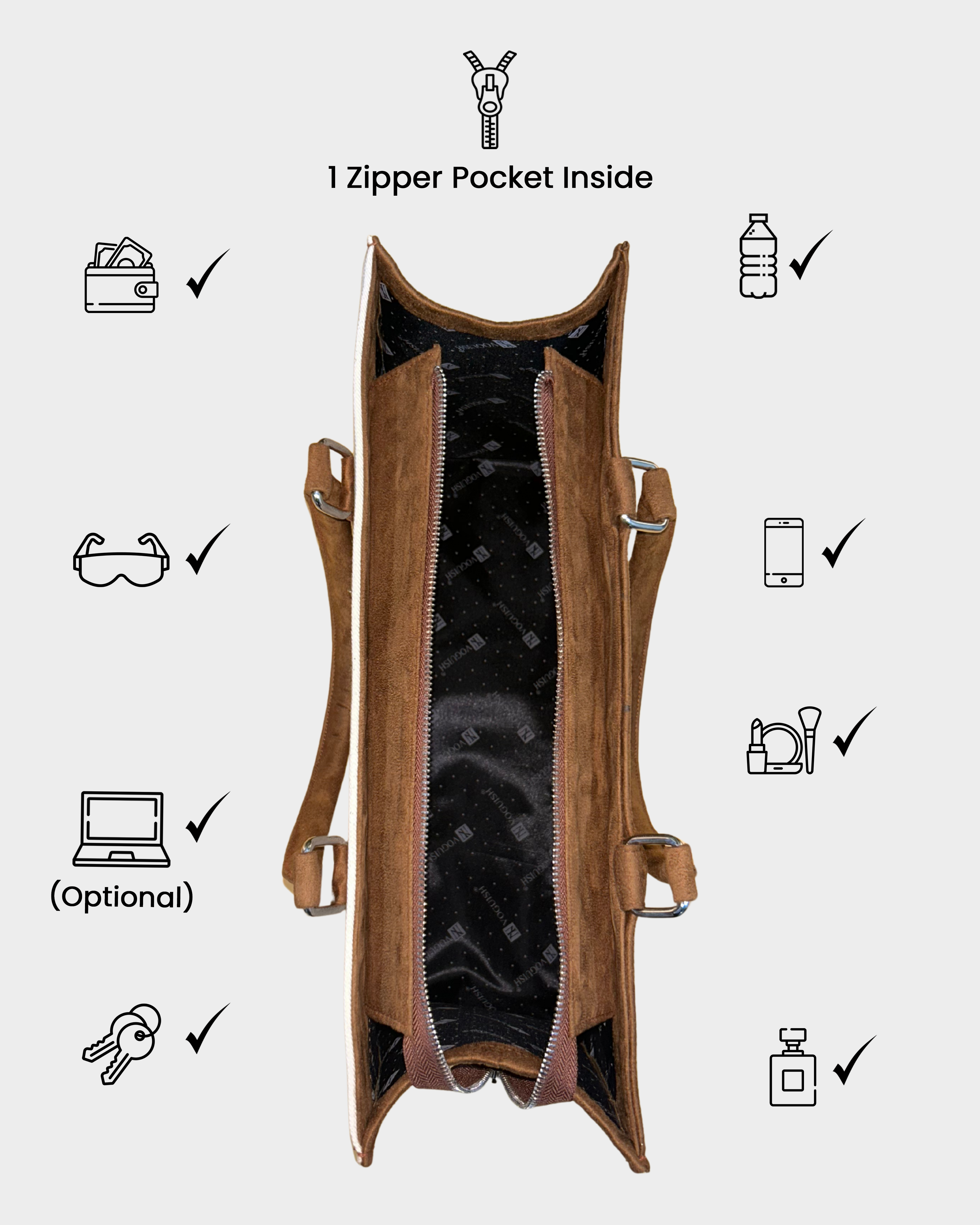 Twin Harmony Customized Embroidered Tote Bag