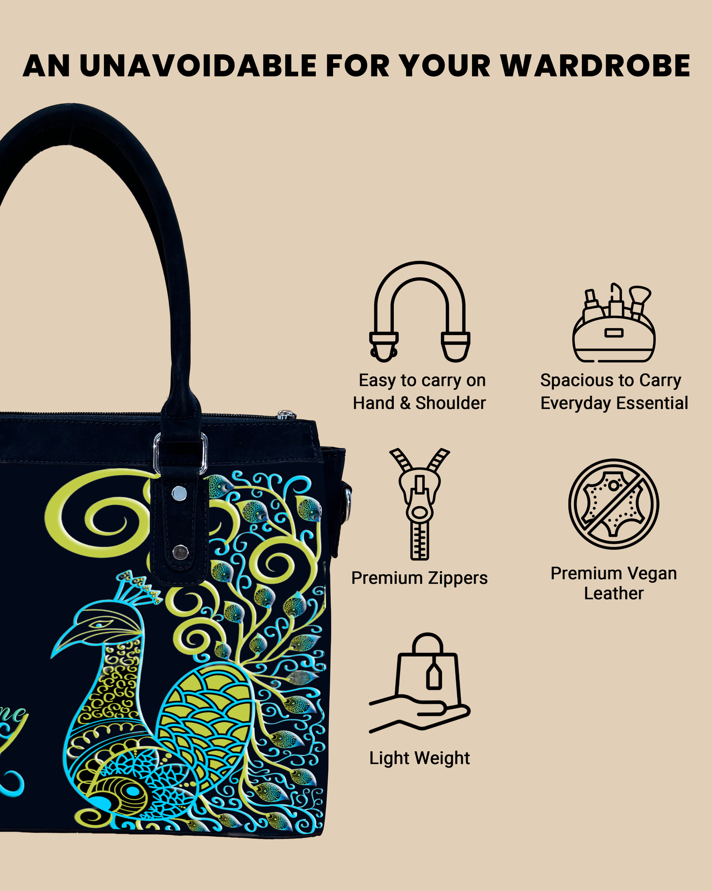 Aurelia mandala peacock Designer Sling Bag for Everyday Use