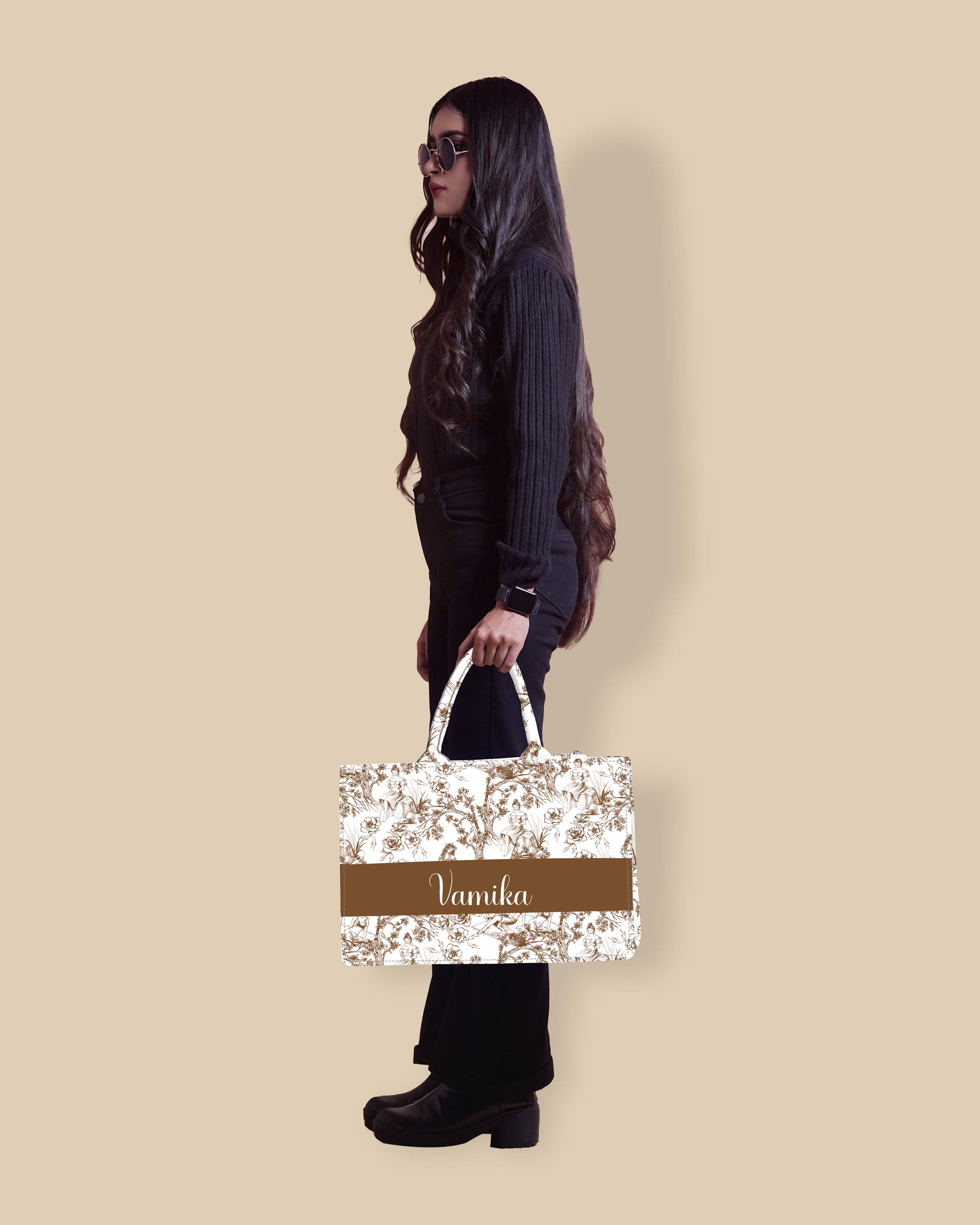 Customized Tote Bag Designed with Beautiful Girls And Trees