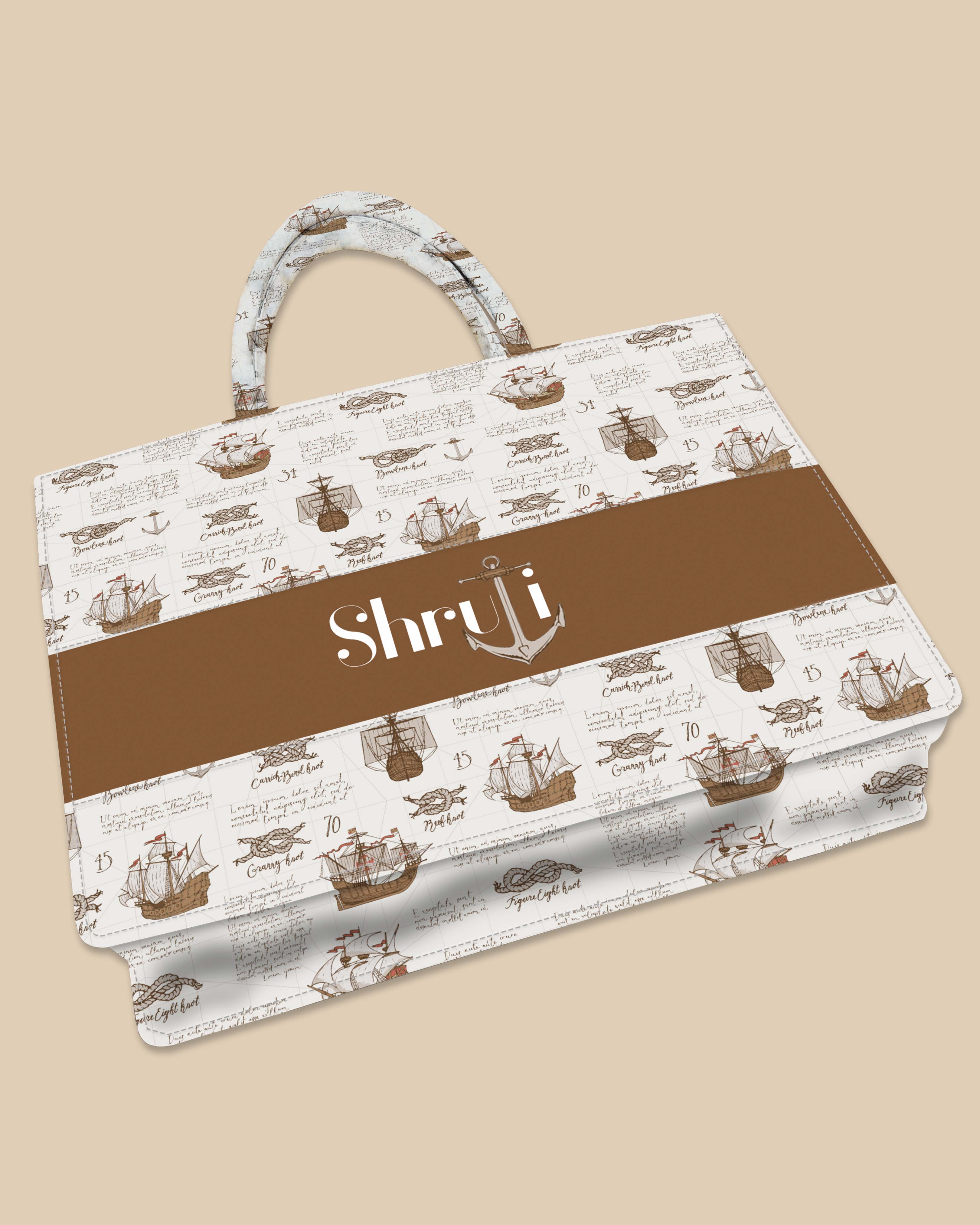Customized Tote Bag Designed with Pirates Cruise Ships