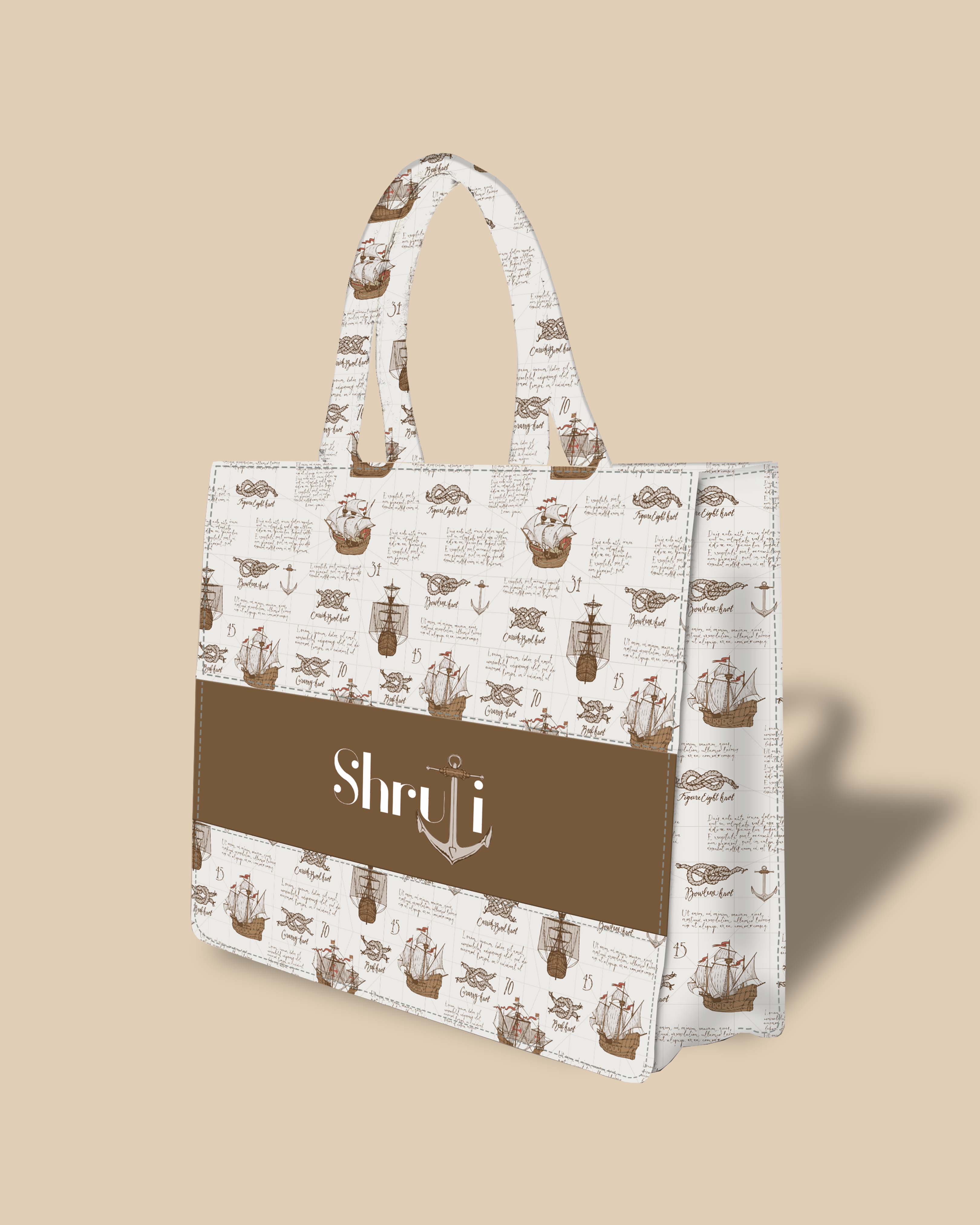 Customized Tote Bag Designed with Pirates Cruise Ships