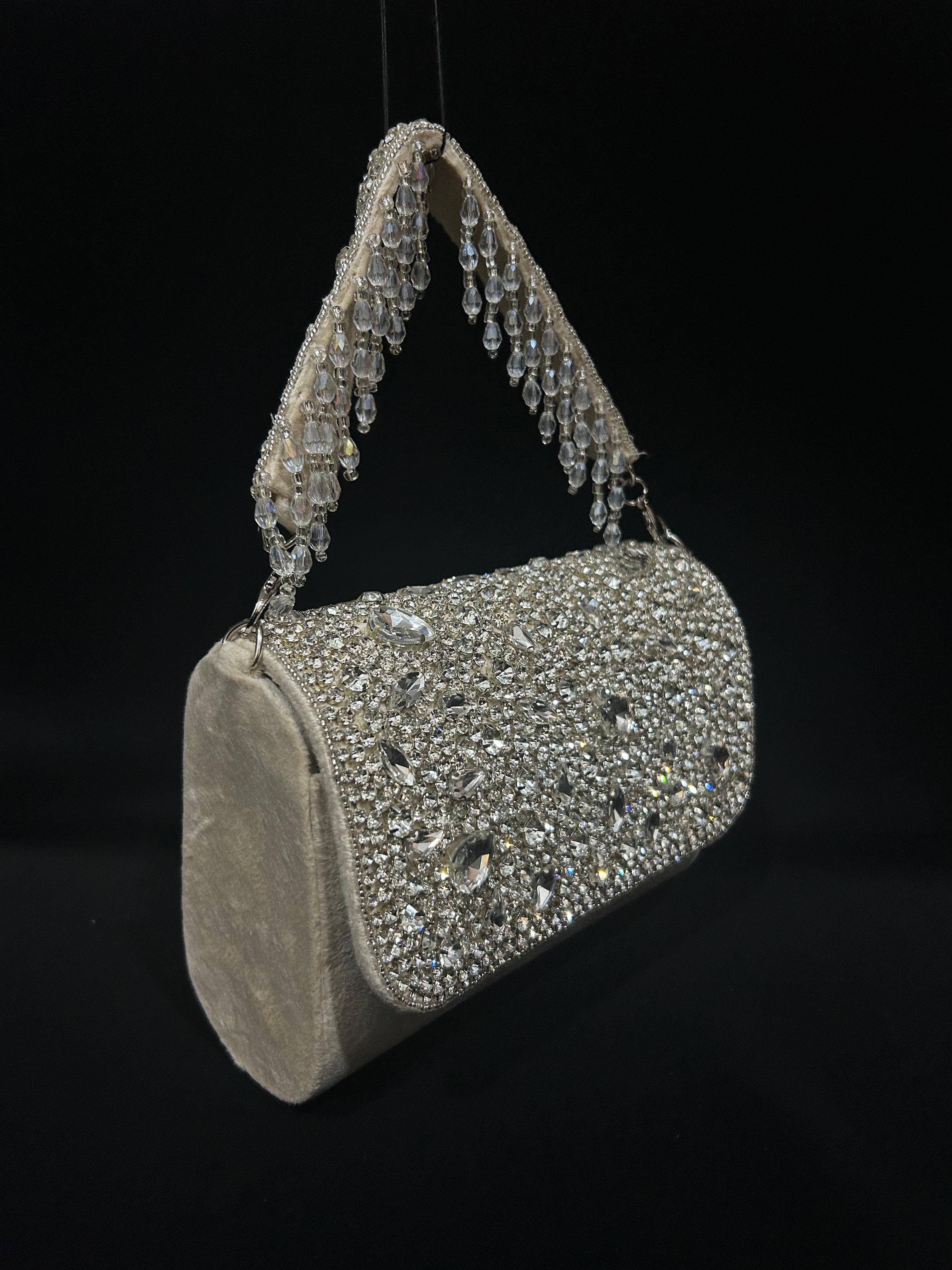Crystal Cascade Luxe Clutch
