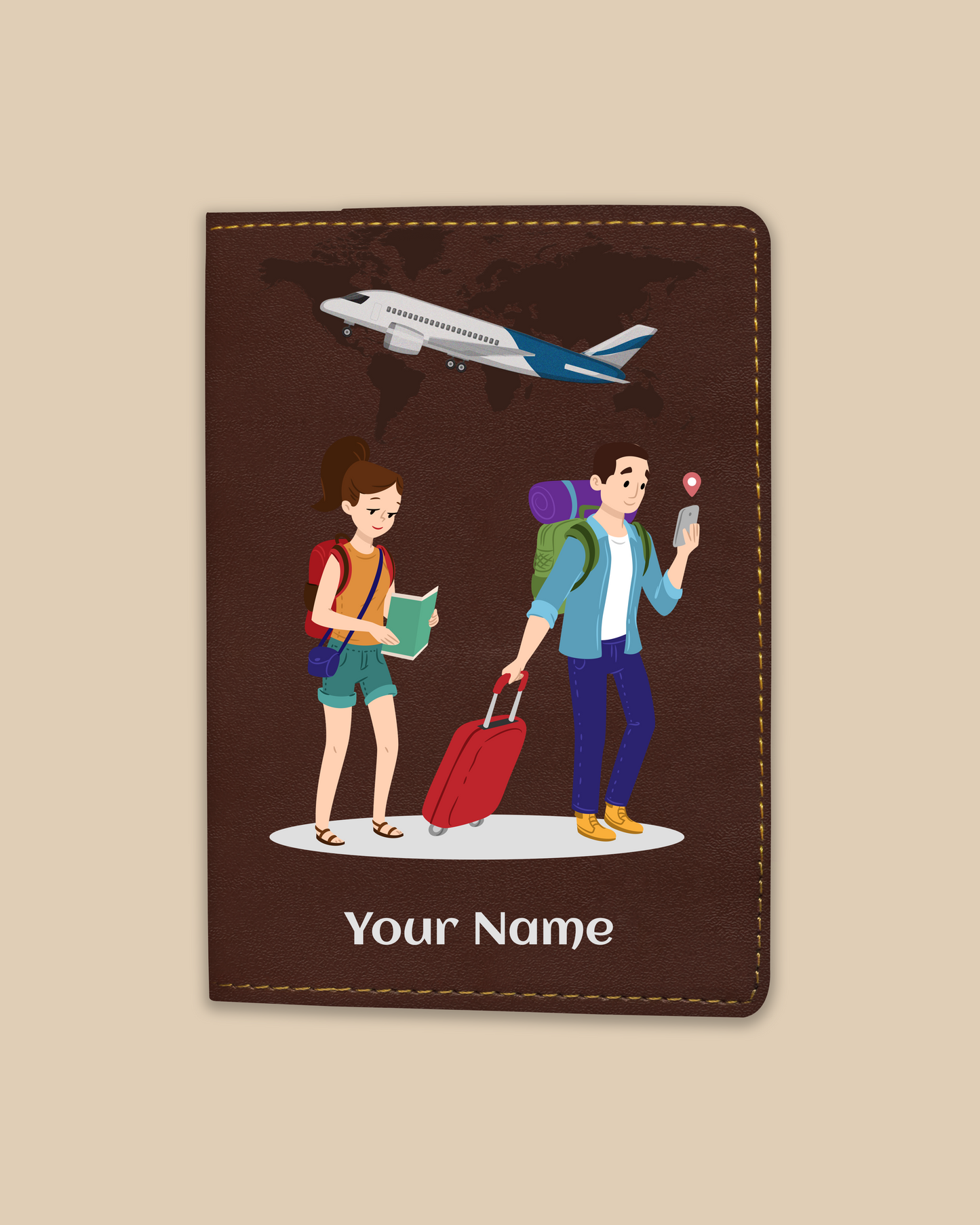 Customized Passport Cover - JET SET GO
