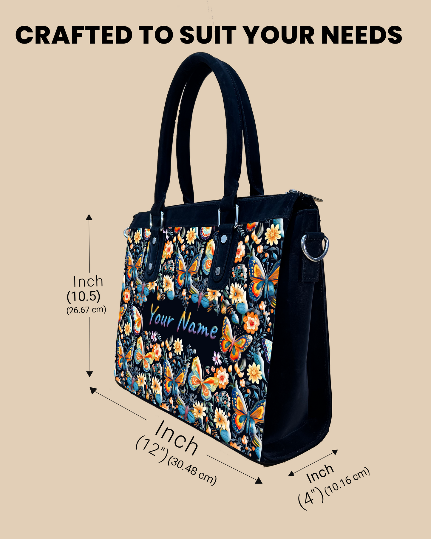 Aurelia Blossom Colorful Butterflies Designer Sling Bag for Everyday Use