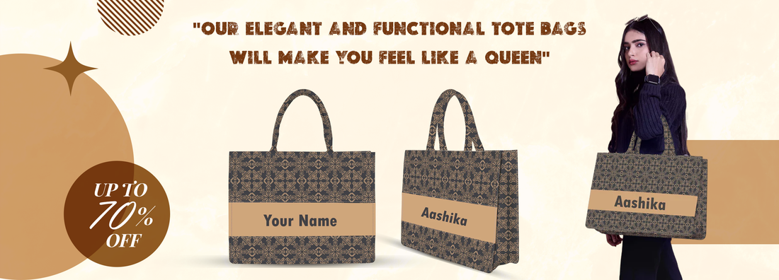 Our Elegant and functional tote bags will make you feel like a queen
