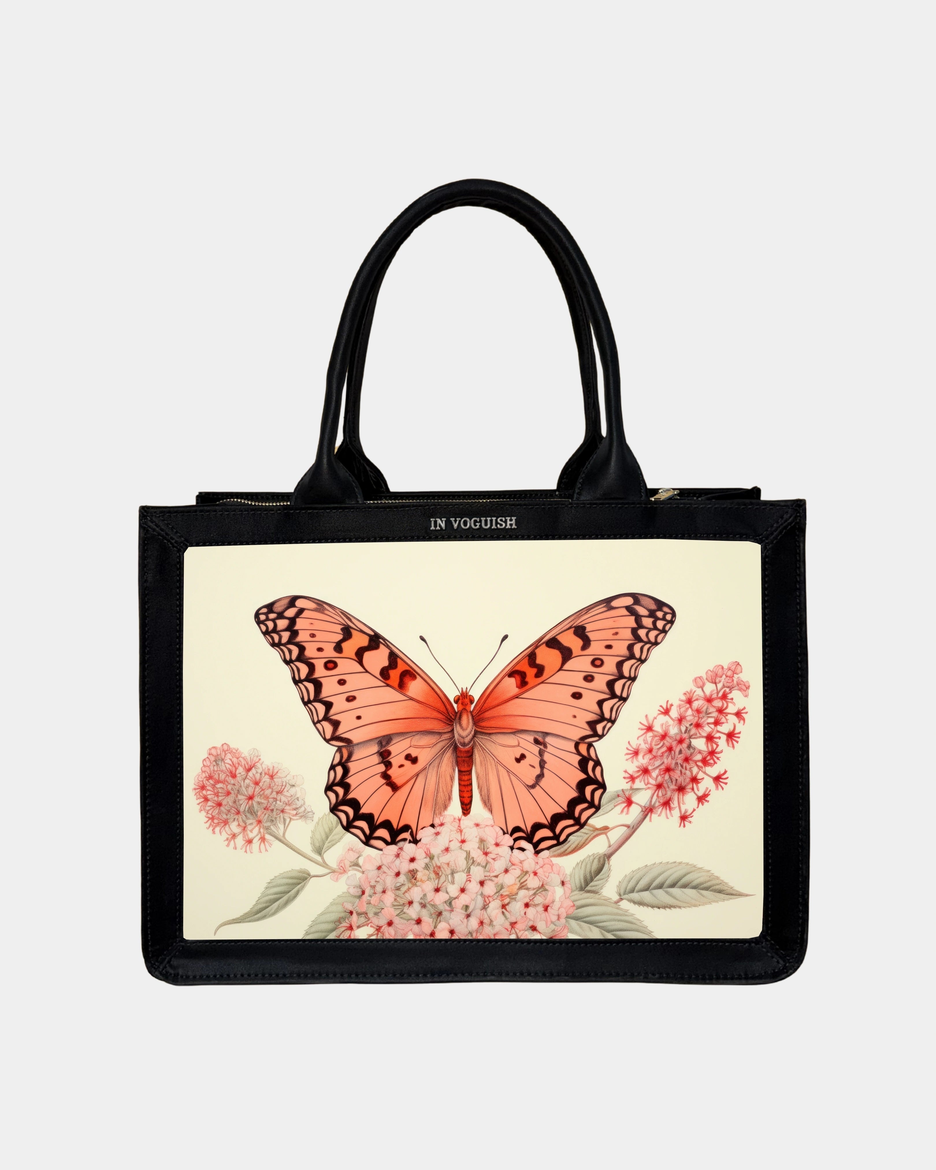 Voguish Butterfly Blossom Luxe Tote Bag