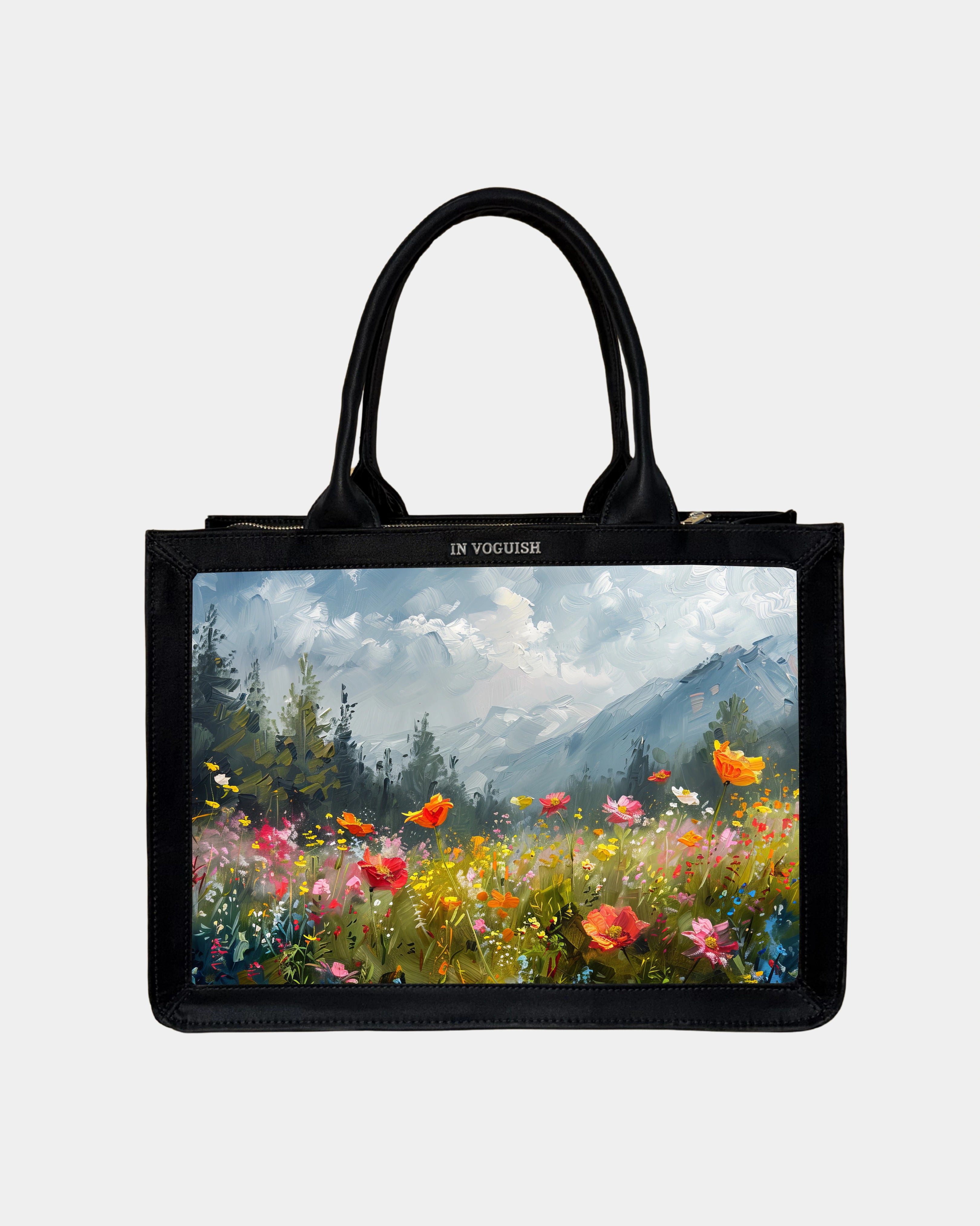 Voguish Alpine Wildflower Luxe Tote Bag