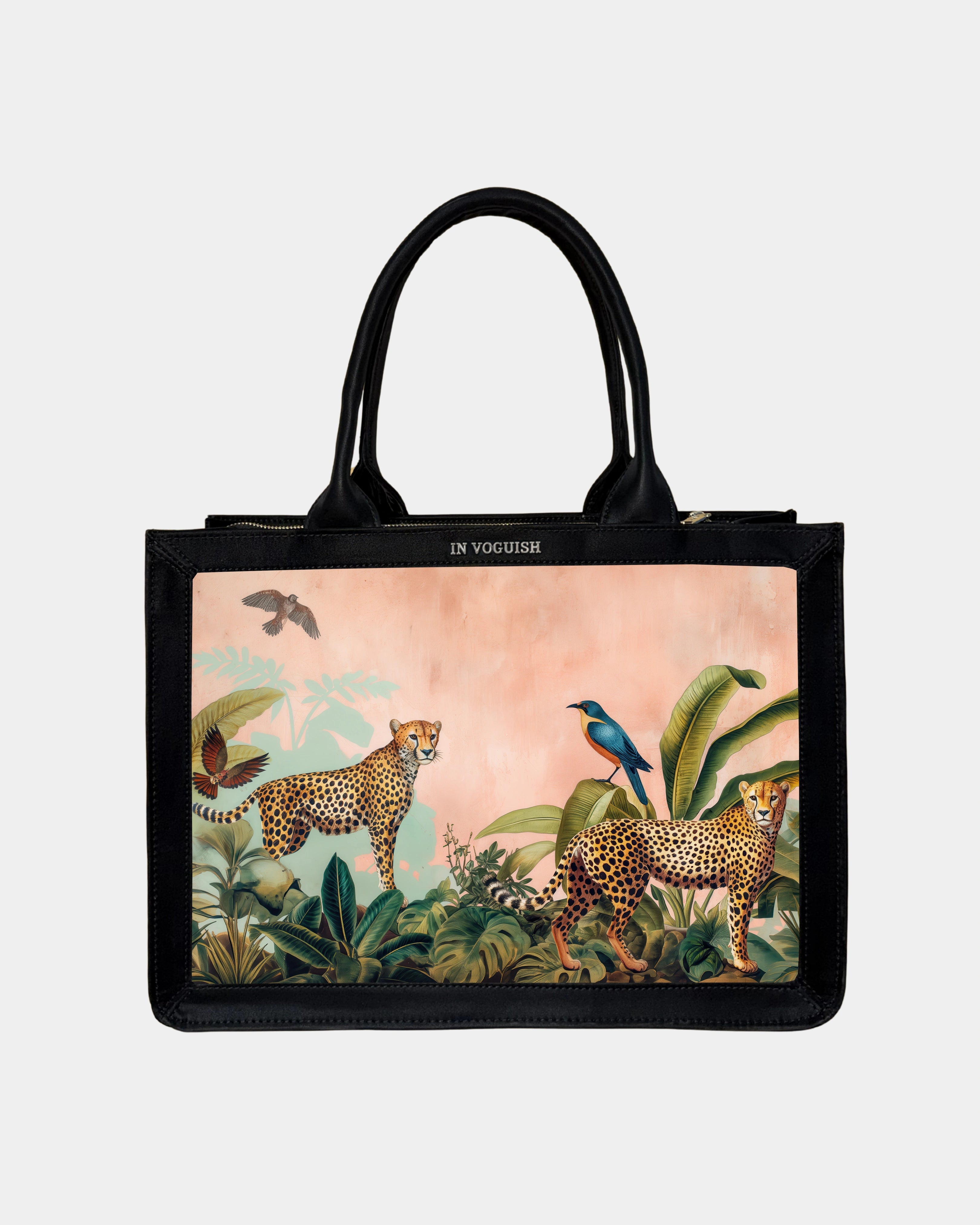 Voguish Wild Cheetah Luxe Tote Bag