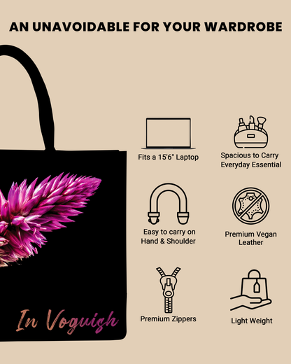 Beautiful Flower Design Tote Bag