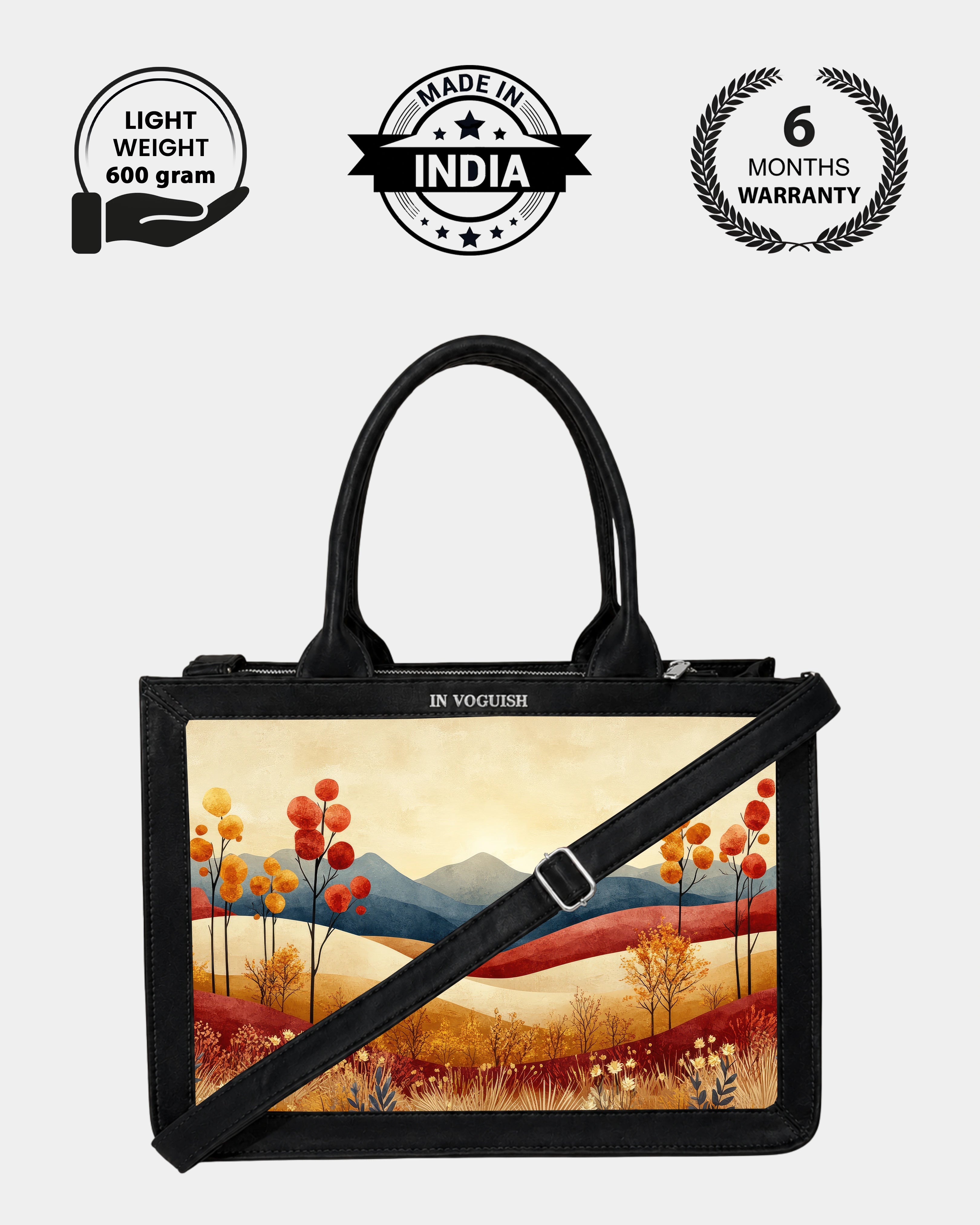 Voguish Autumn Valley Luxe Tote Bag