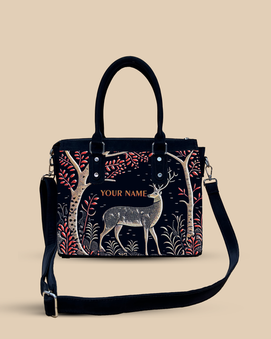 Aurelia Deer in Jungle Up Embosse Designer Sling Bag for Everyday Use