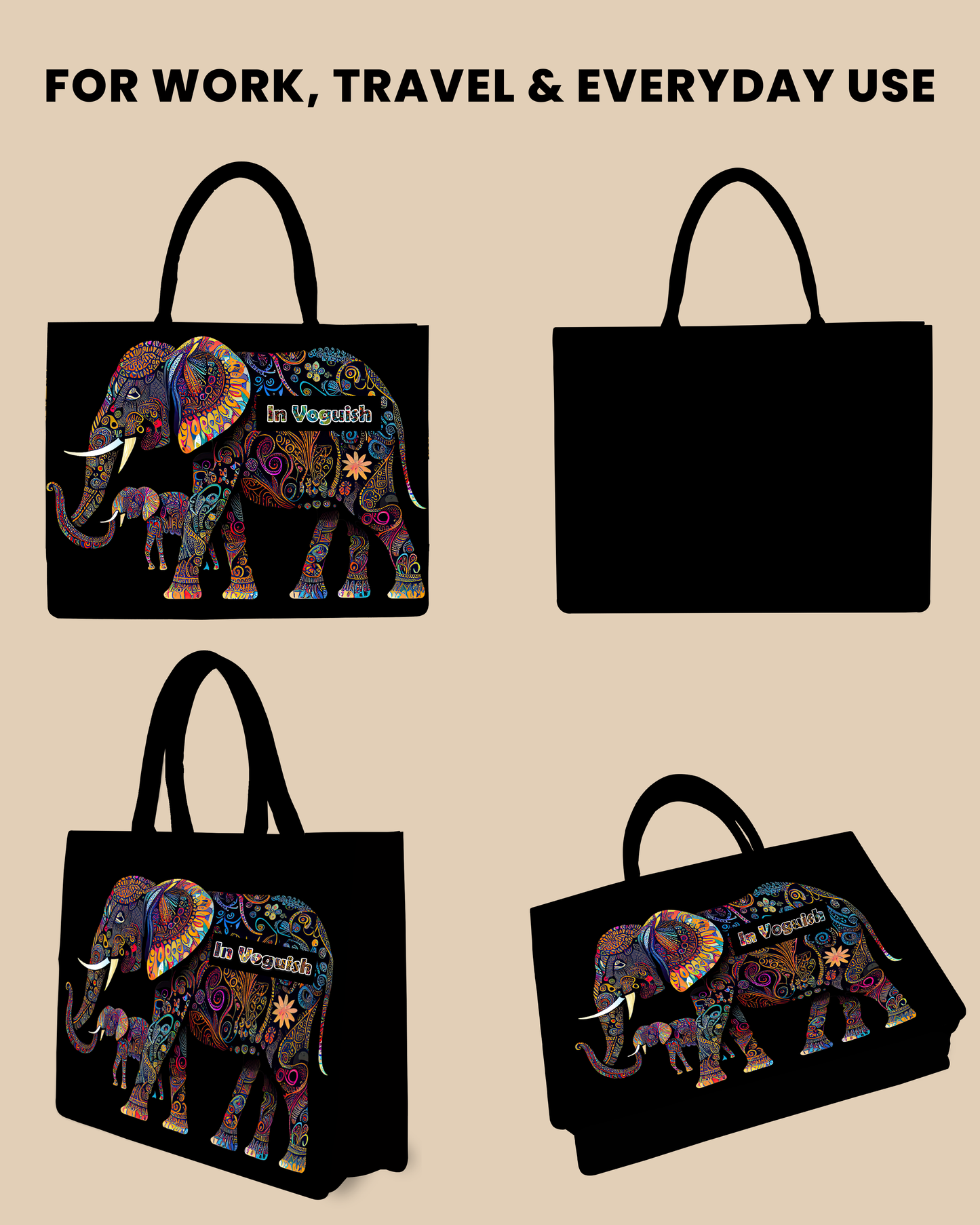 Pattern Of Baby And Mother Elephant