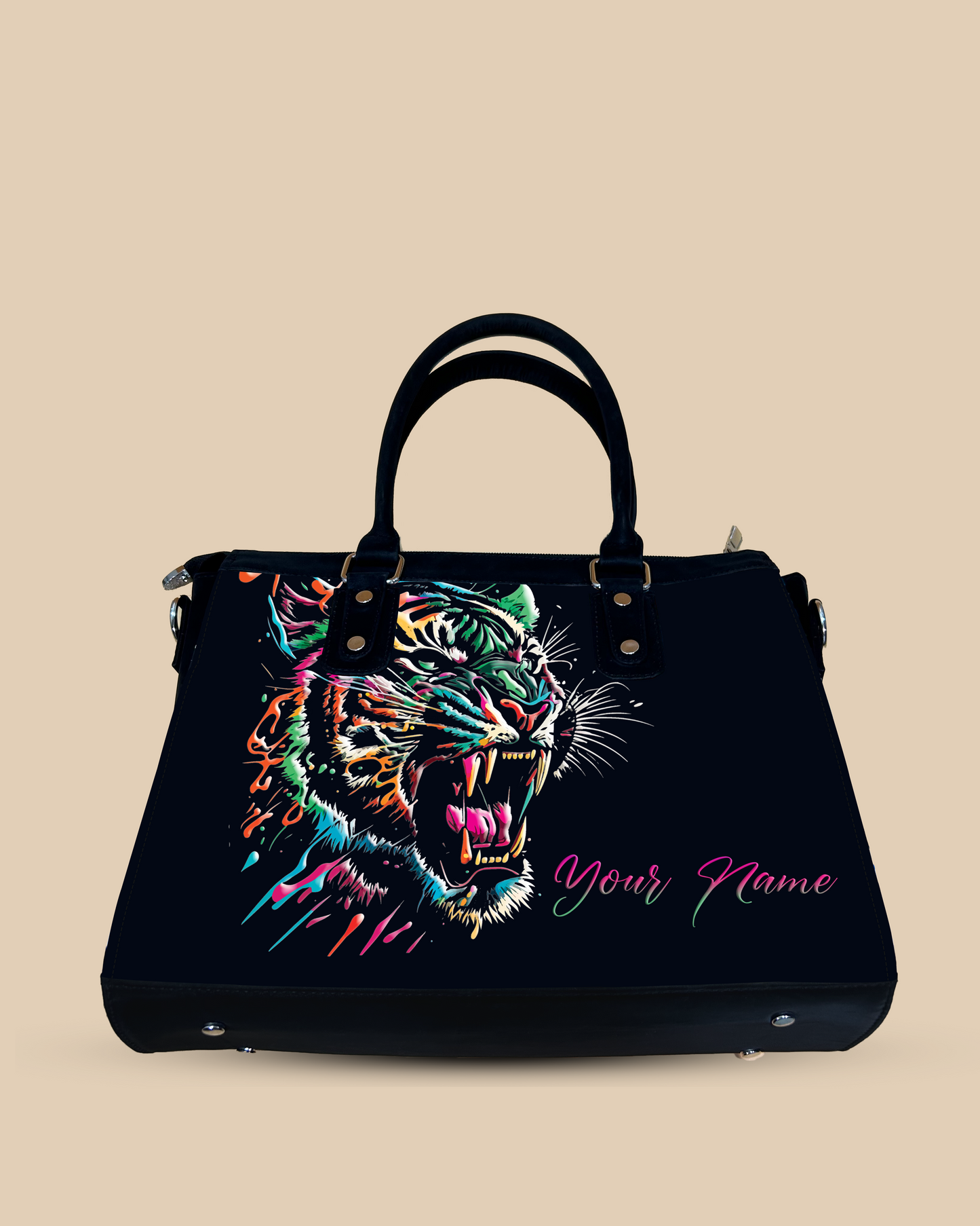 Aurelia Colorful Roaring Bangal Tiger Designer Sling Bag for Everyday Use