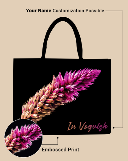 Beautiful Flower Design Tote Bag