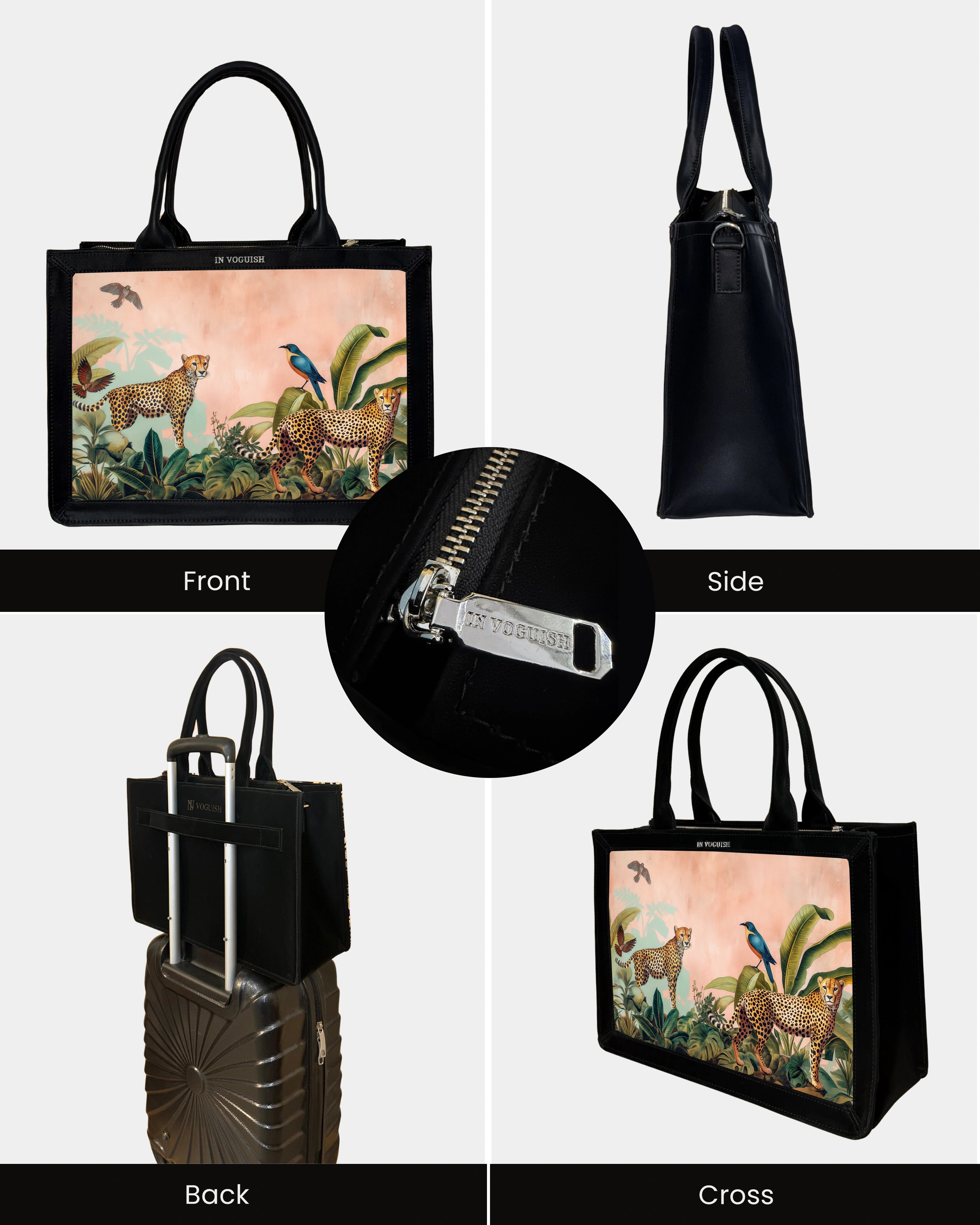 Voguish Wild Cheetah Luxe Tote Bag