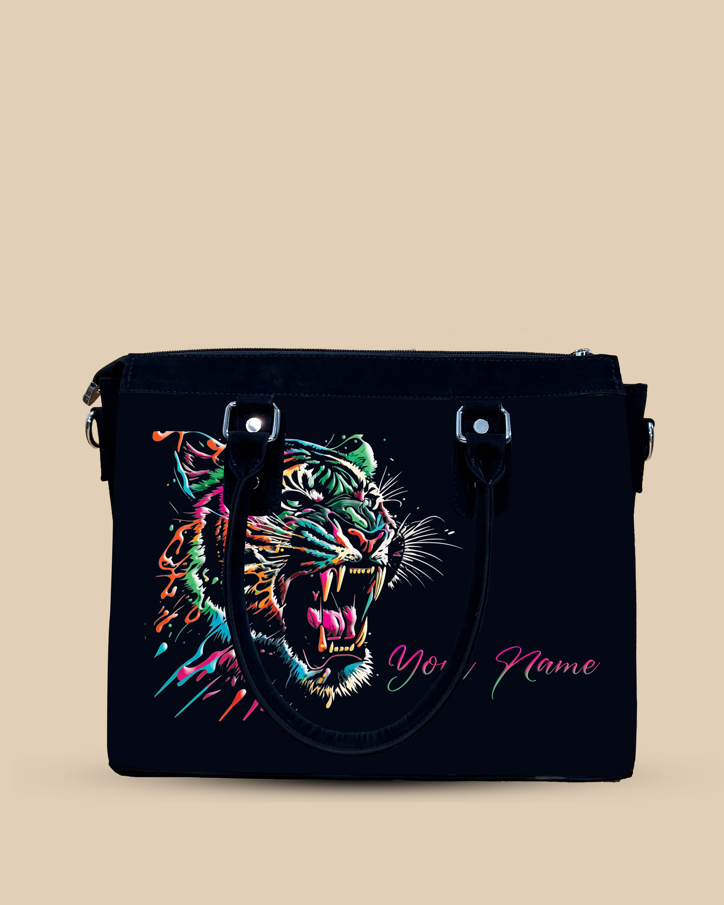 Aurelia Colorful Roaring Bangal Tiger Designer Sling Bag for Everyday Use