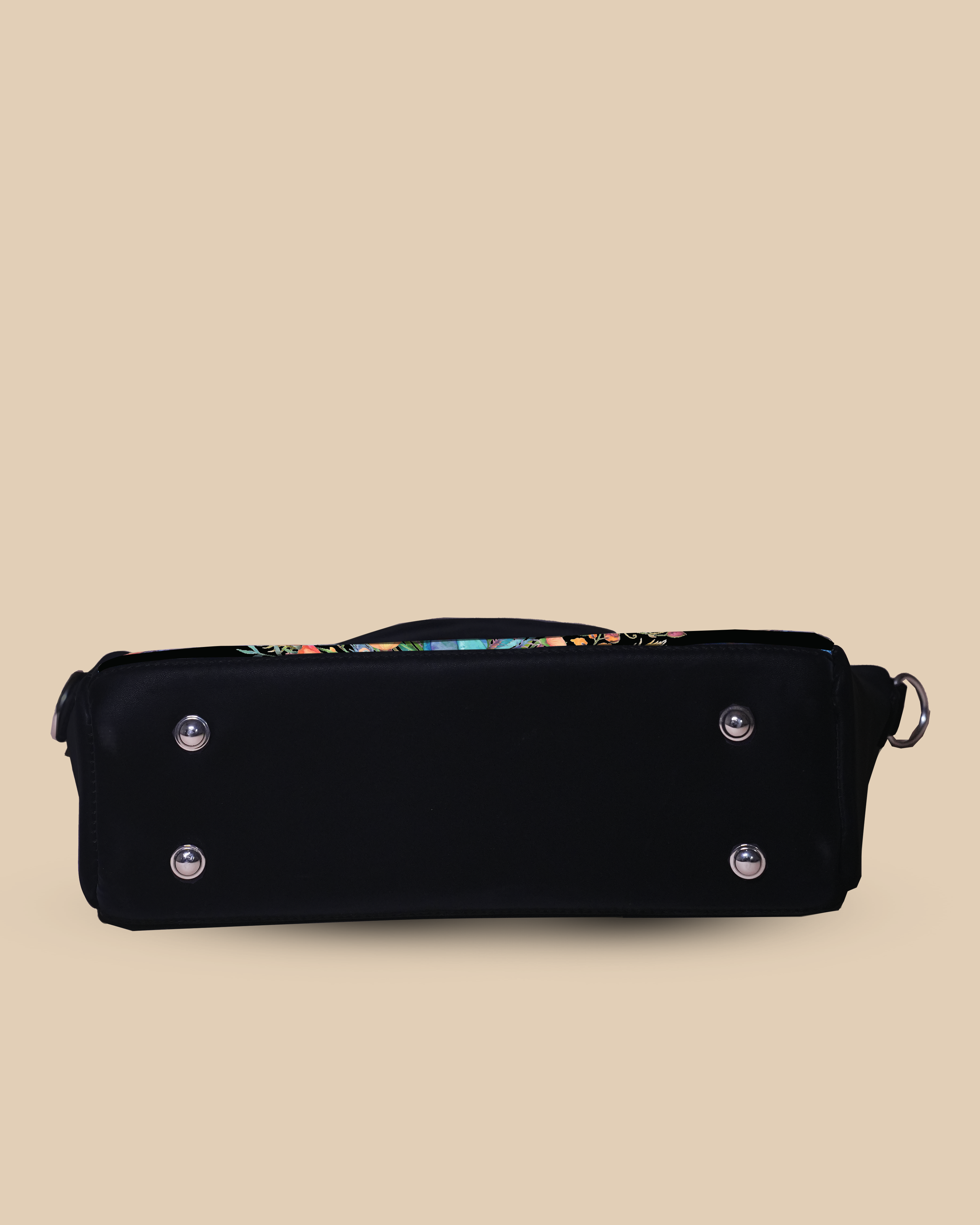 Up Embossed Peacock Design on Leather Personalized Sling Purse