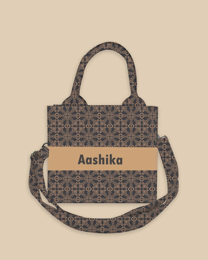 Customized Small Tote Bag Designed with Ethnic Ancient Style