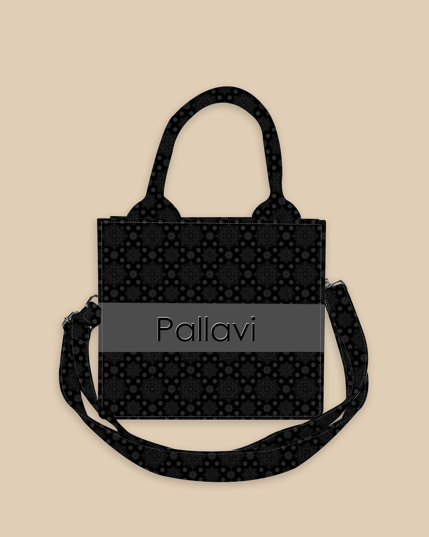 Customized Small Tote Bag Designed with Ornament Paisley Bandana