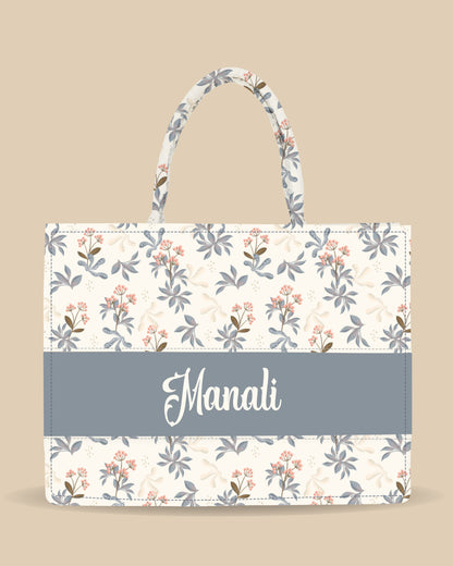 Customized Tote Bag Designed with Natural Berry And Leaves