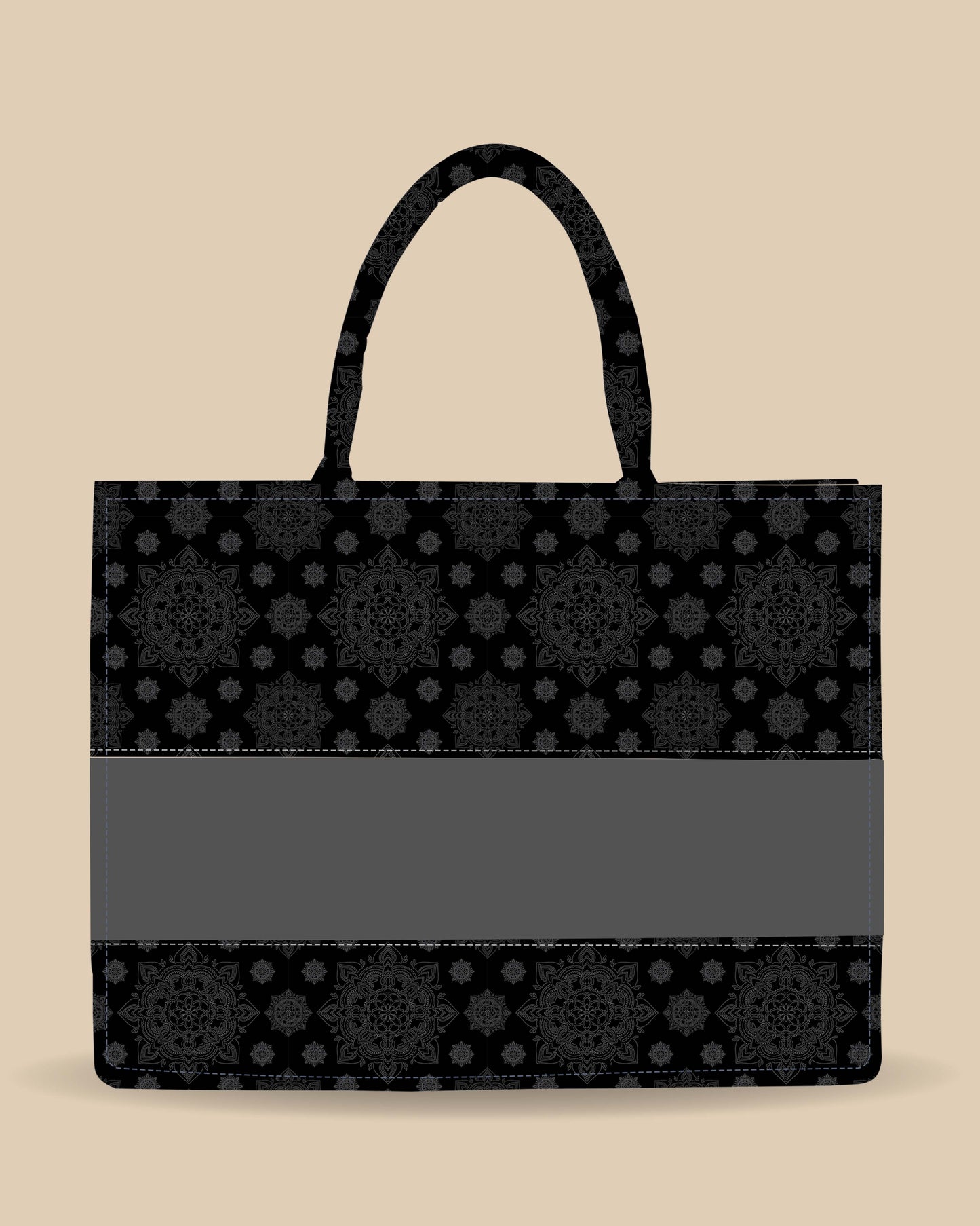 Customized Tote Bag Designed with Ornament Paisley Bandana