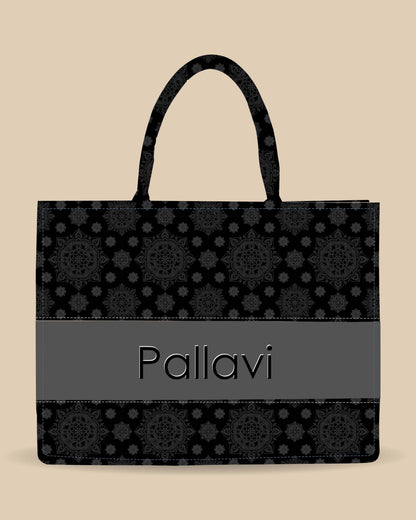 Customized Tote Bag Designed with Ornament Paisley Bandana