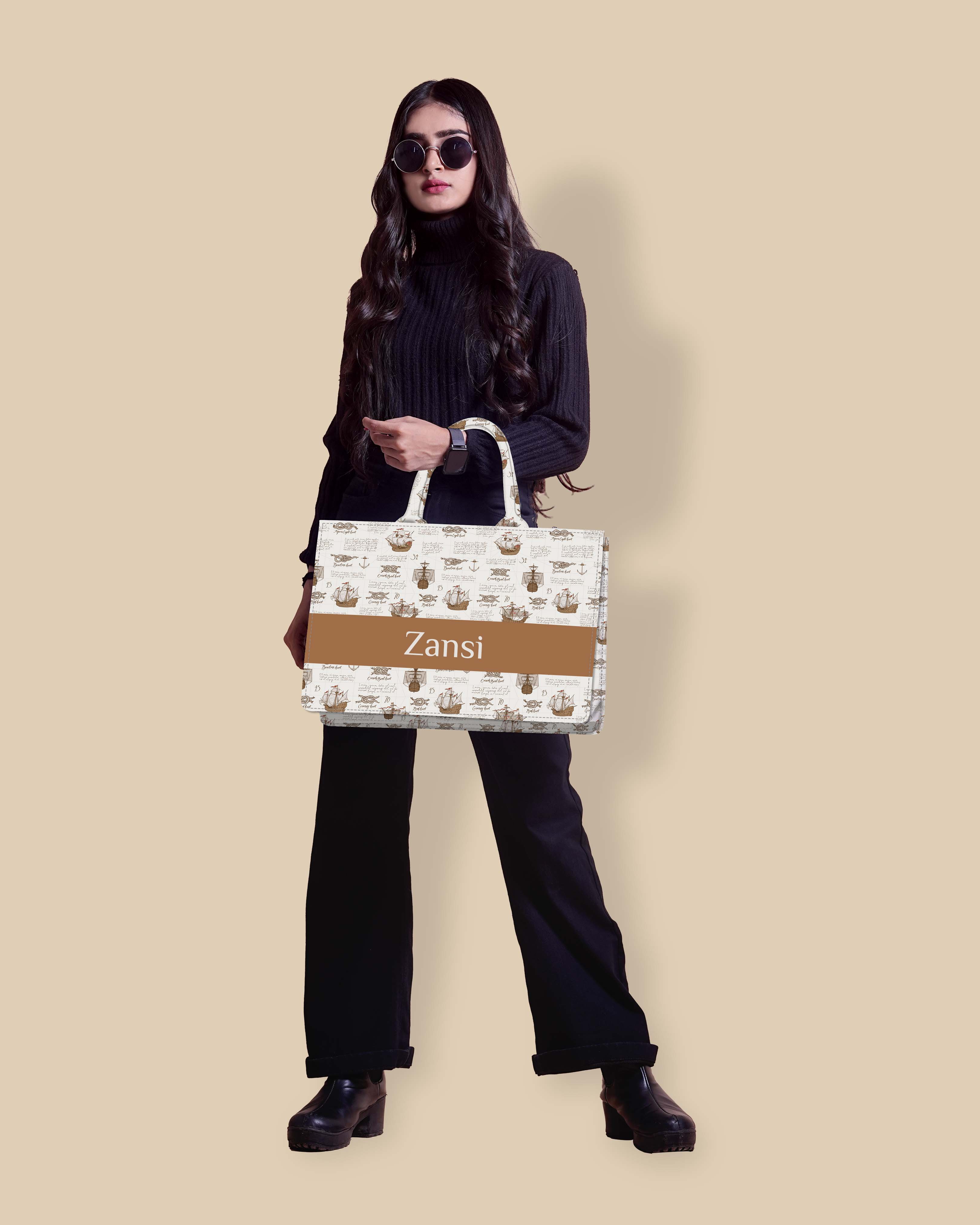 Customized Tote Bag Designed with Pirates Cruise Ships