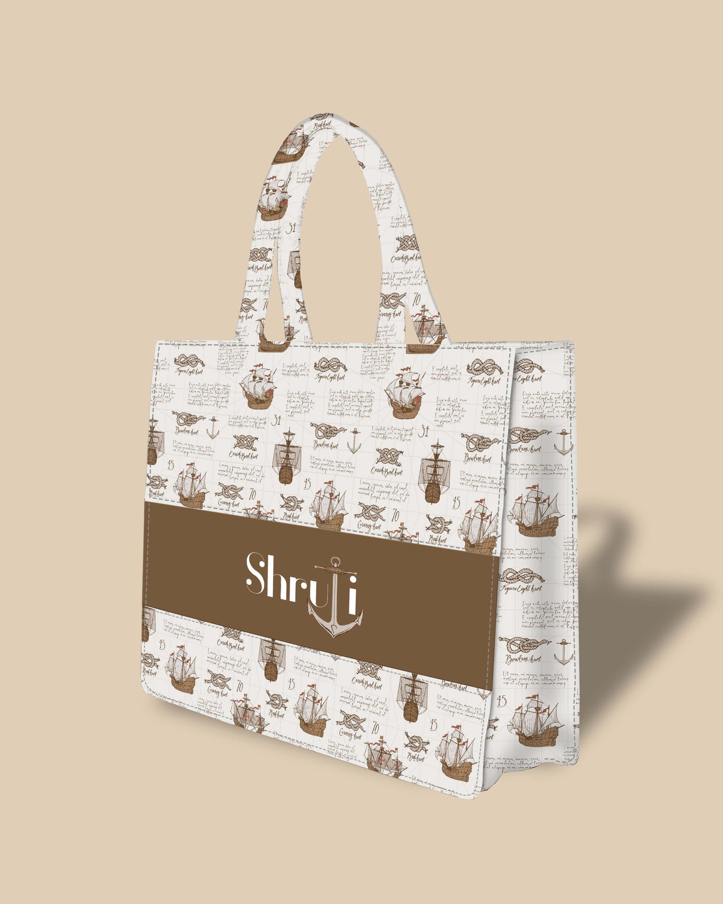Customized Tote Bag Designed with Pirates Cruise Ships