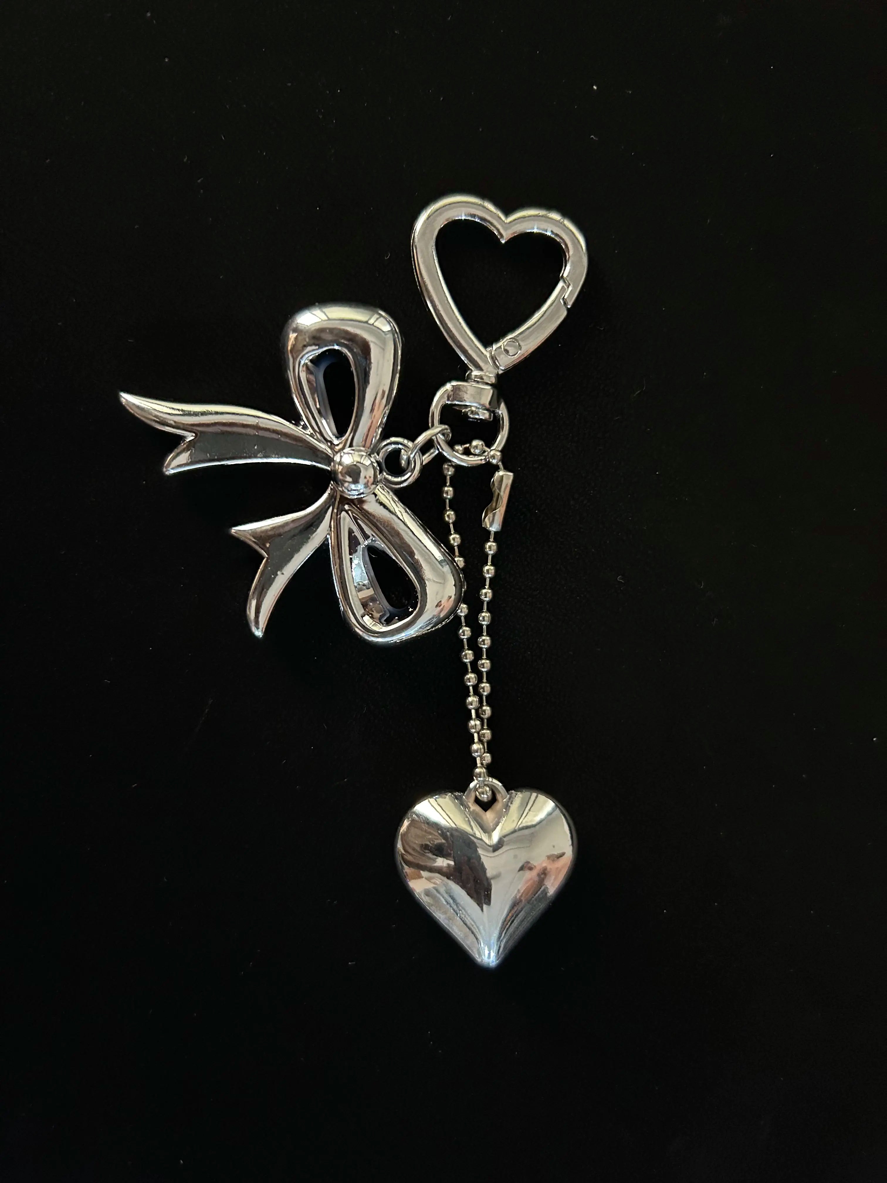 Silver Bow Heart Edition Charm