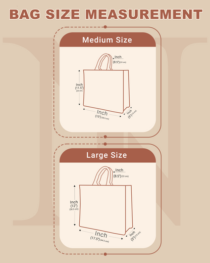 Tote Bag Designed with Illustration Along Cartoon Birds