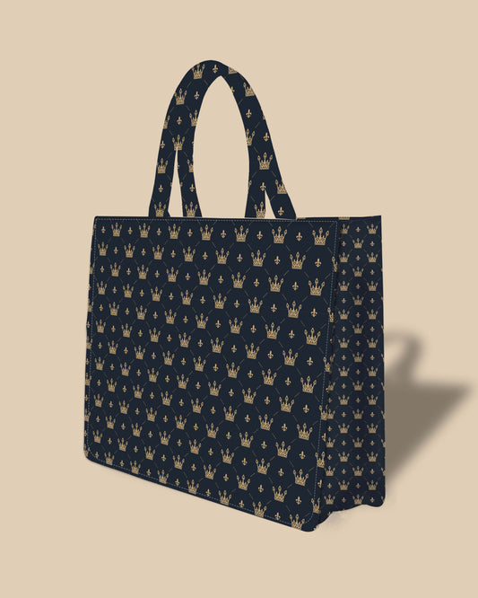 Tote Bag Designed with Baby Prince Crown