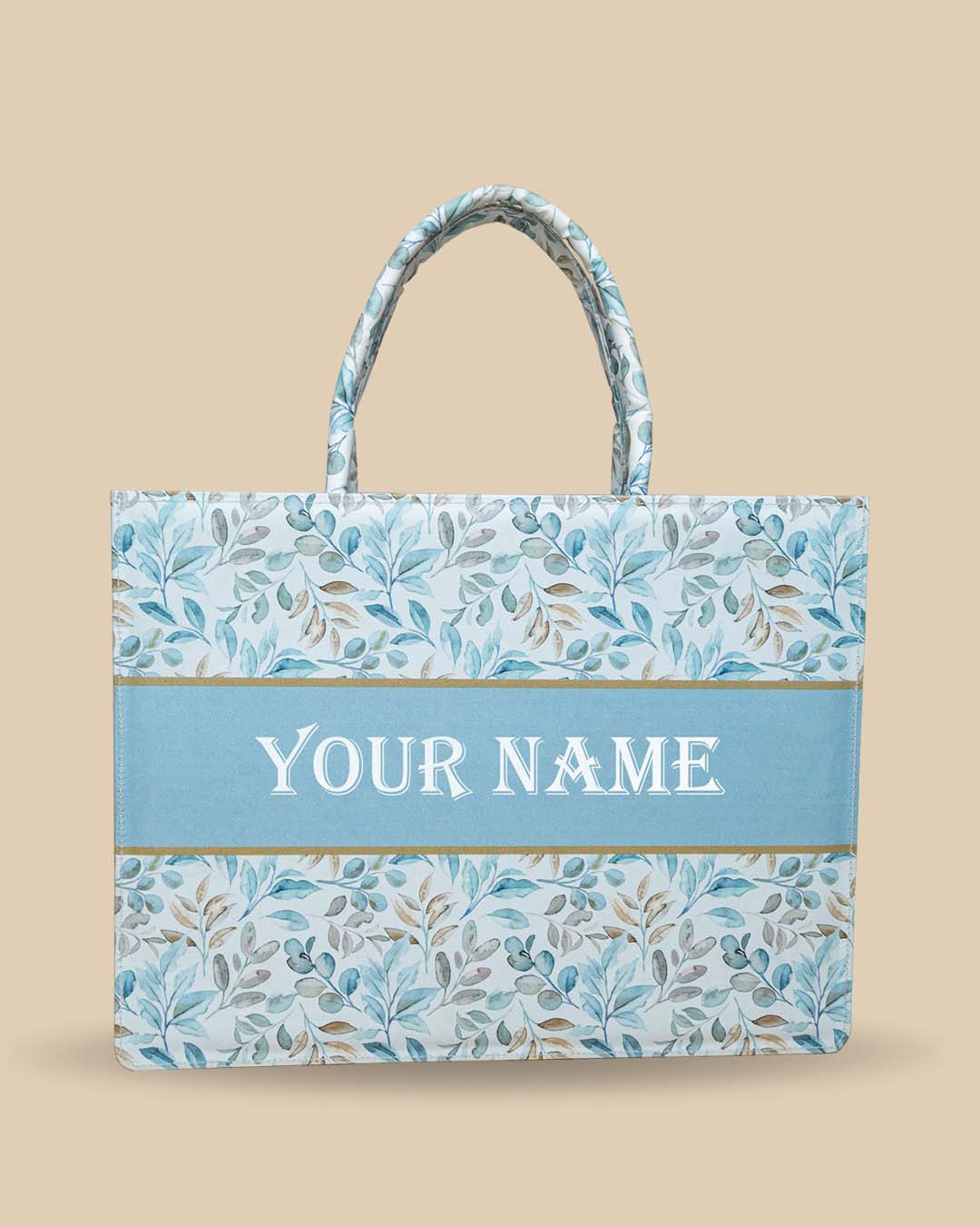 Large personalized top tote bags