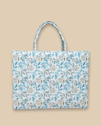Leaf Pattern Personalized Tote Bag